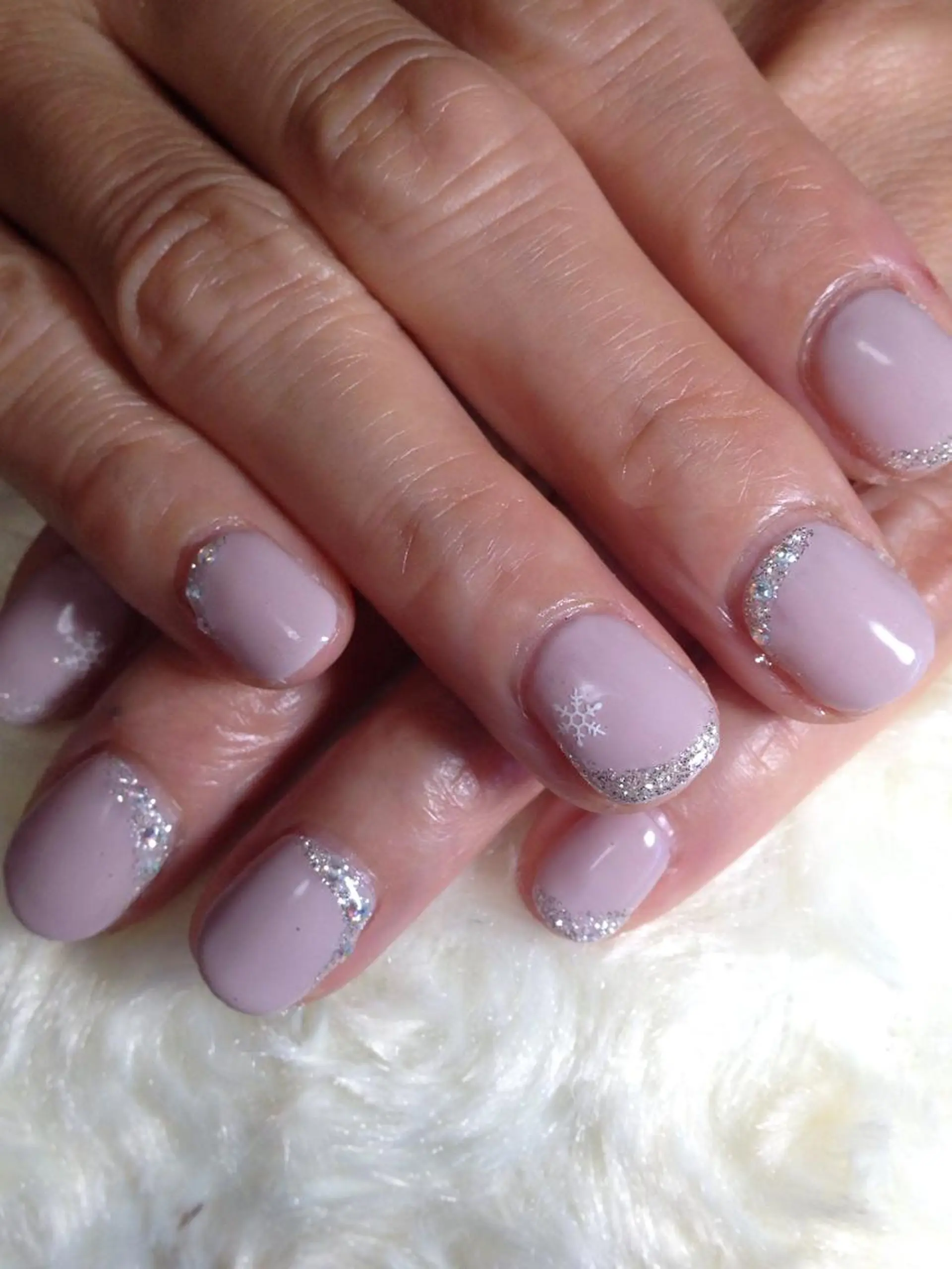 ネイル 冬ネイル ハンドネイル リラネイル所属・福田 美代子のネイルデザイン