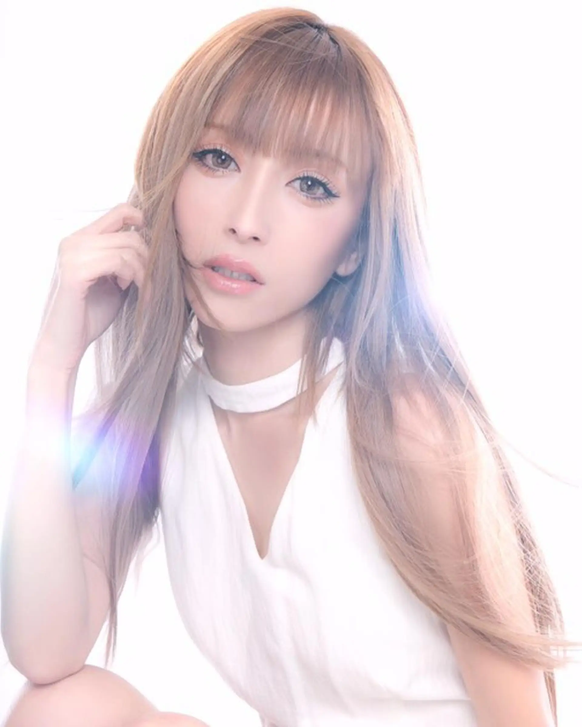 ロング カラー パーマ ヘアアレンジ メンズ キッズ ネイル マツエク・マツパ 学生(メンズ向け) グラデーションカラー ユニコーンカラー 付け放題 ゴージャス NAILSGOGO shibuyaのネイルデザイン