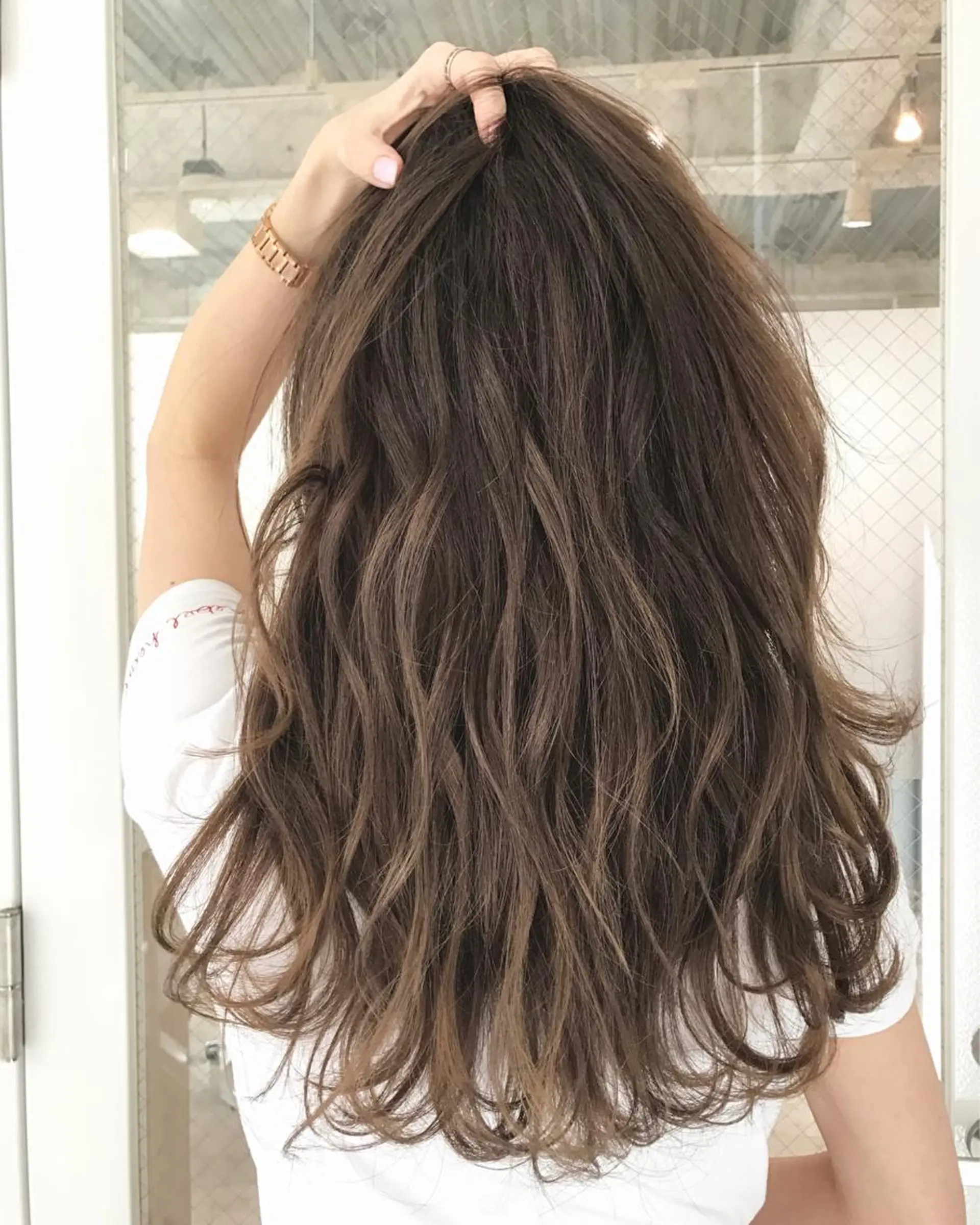 ロング カラー ヘアアレンジ ヘアカラー トリートメント BANK'S hair所属・💐ケラチン 髪質改善寺坂雄飛💐のヘアスタイル