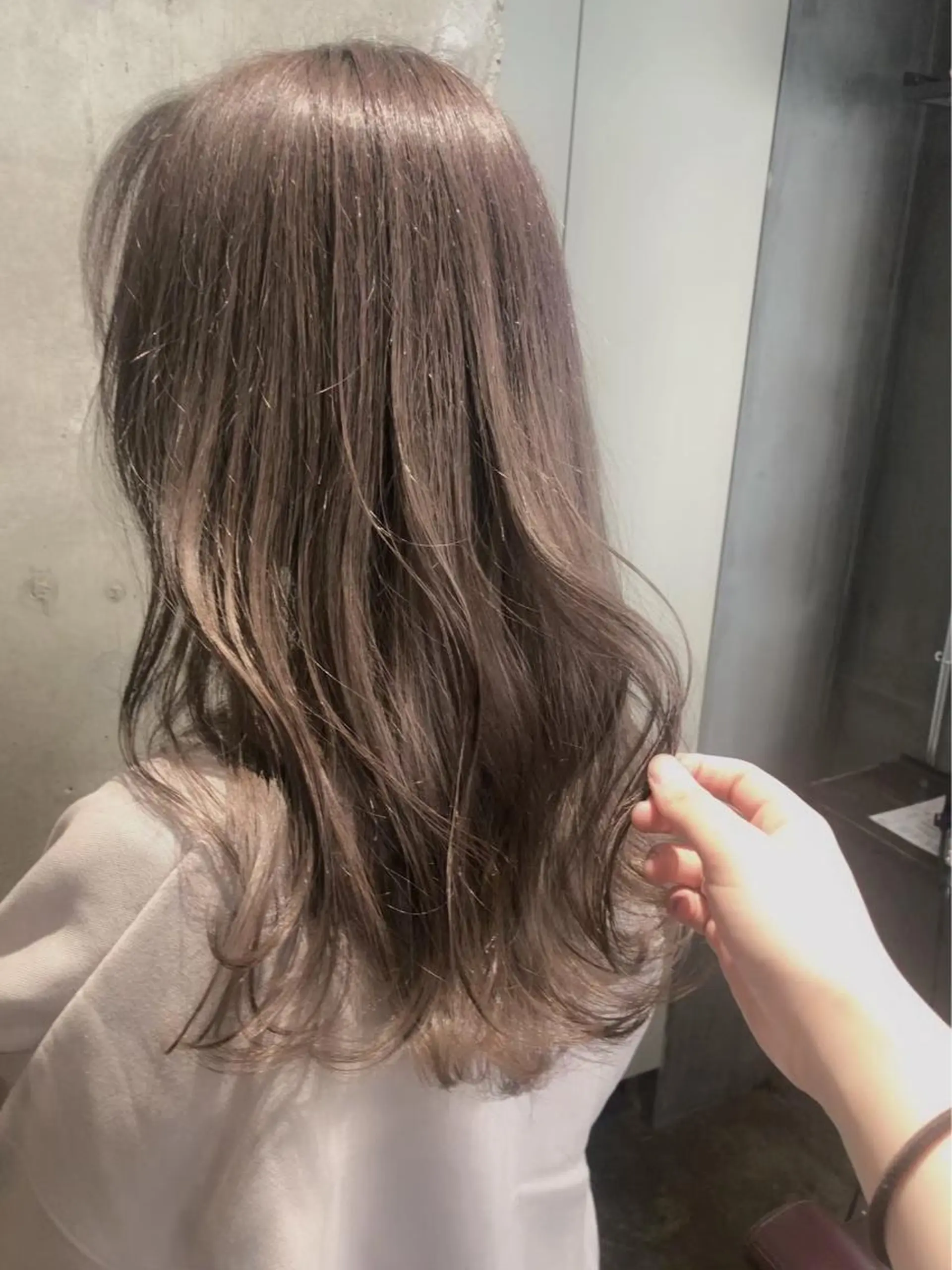 ロング カラー グレージュ カット ヘアカラー トリートメント HACCH （ハッチ）所属・🪼ボブ/ハイトーン /髪質改善🪼のヘアスタイル
