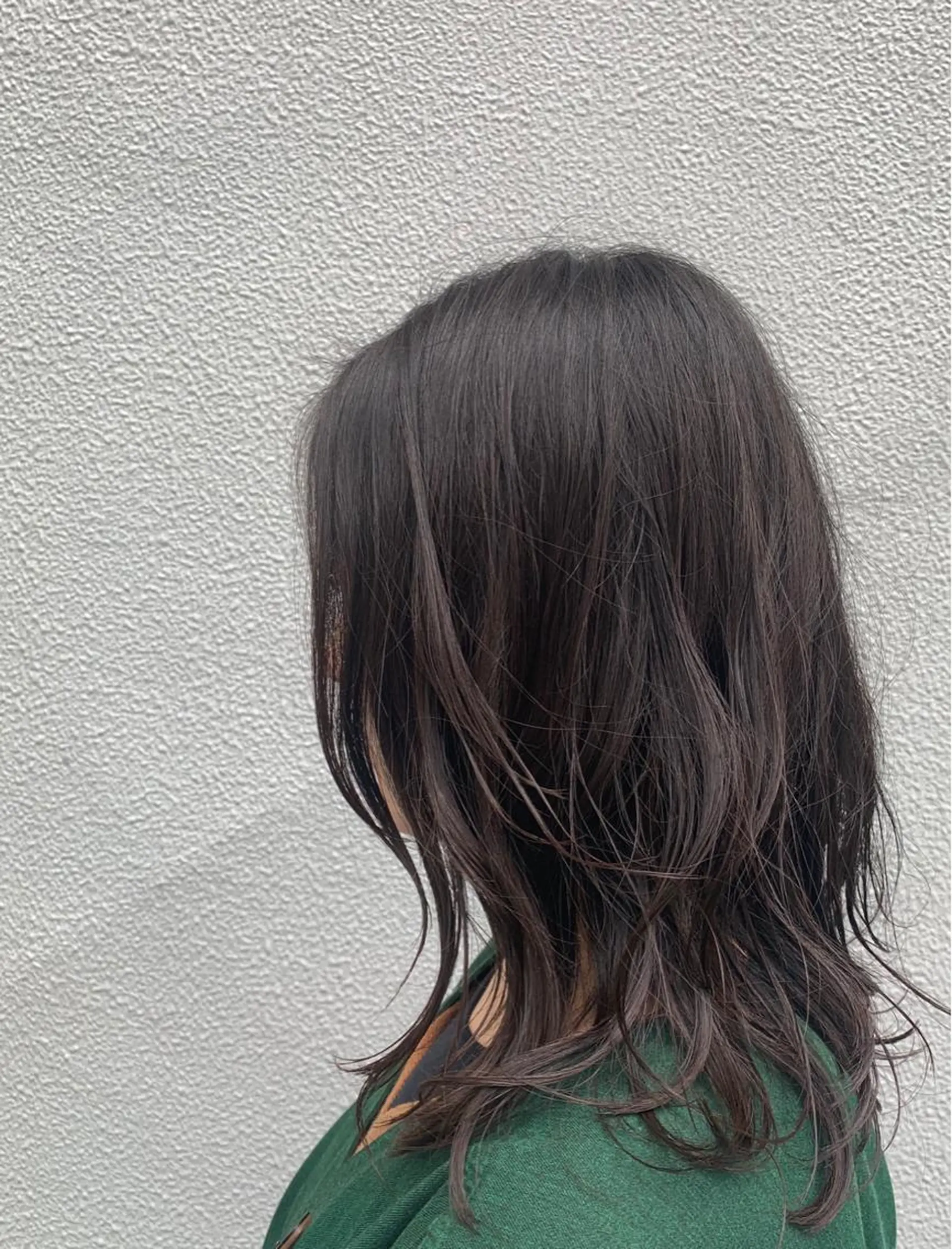 ミディアム カット パーマ トリートメント 落合 妙佳のヘアスタイル