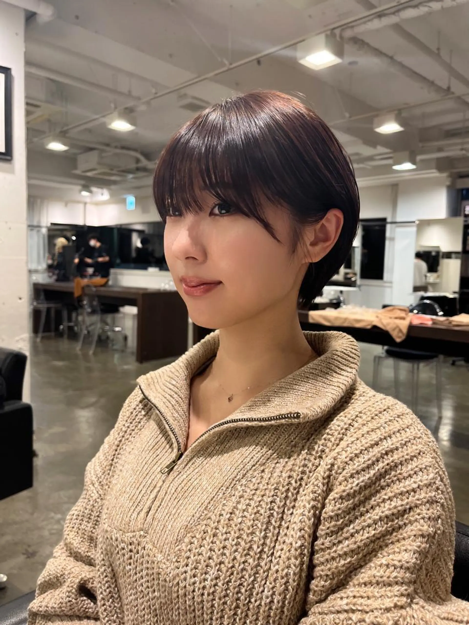 ショート カラー ショートヘア カット ヘアカラー nico 麻生 やまざきれいのヘアスタイル