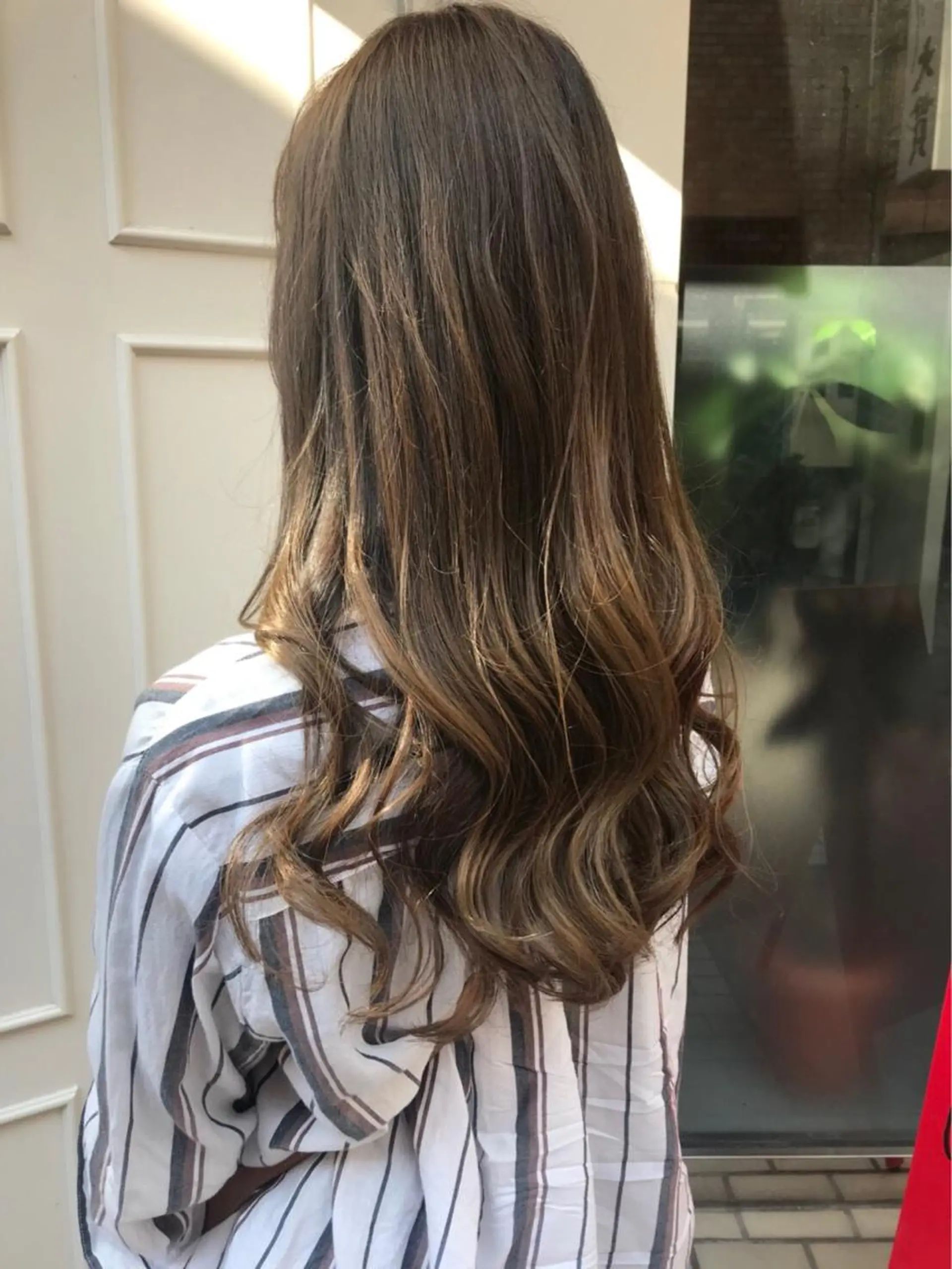 セミロング カラー ベージュカラー ブロンド ハイライトカラー ハイライト 💈Blanco💈 カラー&ケア🌈のヘアスタイル