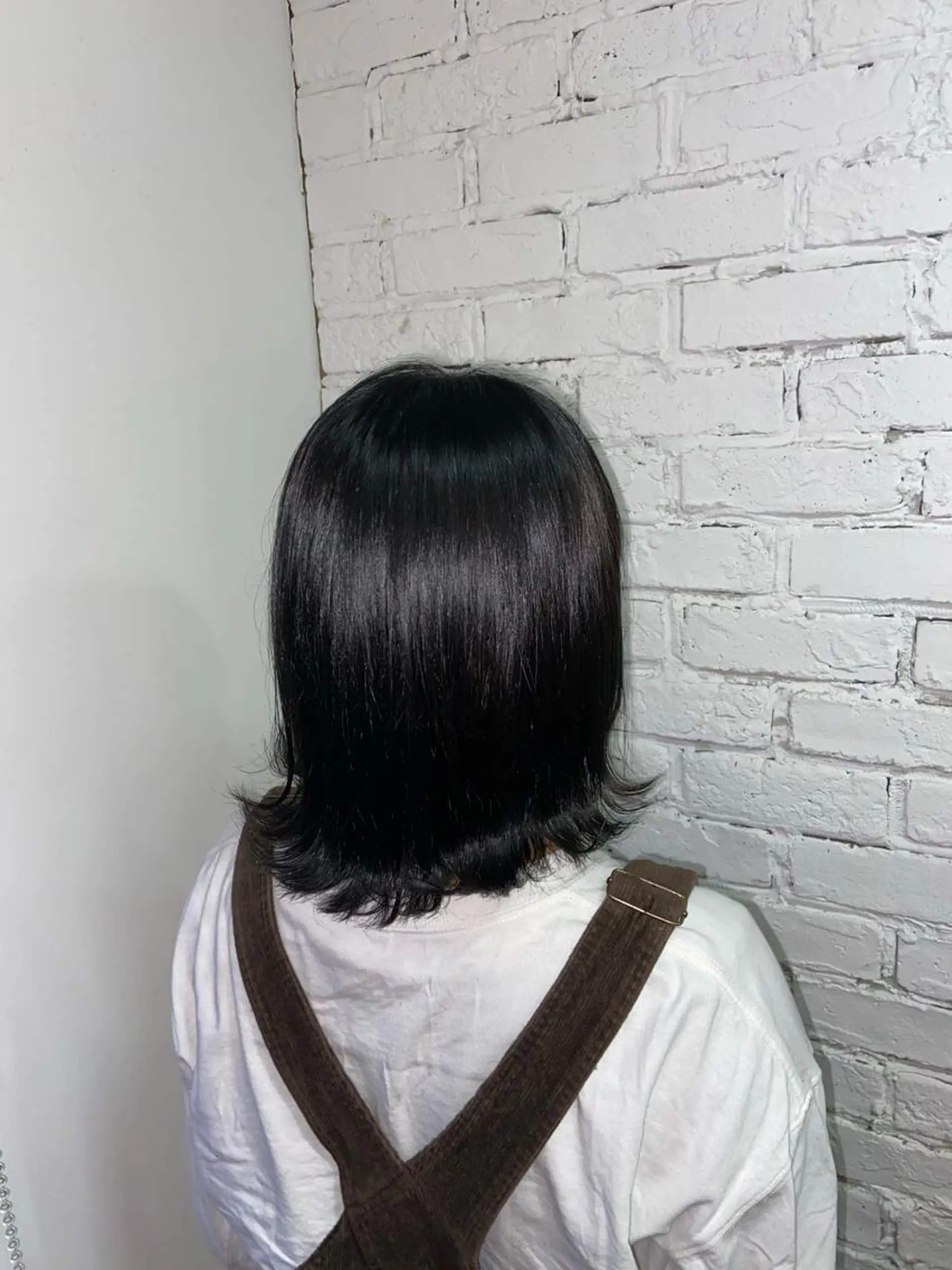 ミディアム カラー 黒髪 ブルーカラー ブルーブラック sola方南町所属・原一真/ 外国人ショートヘアのヘアスタイル