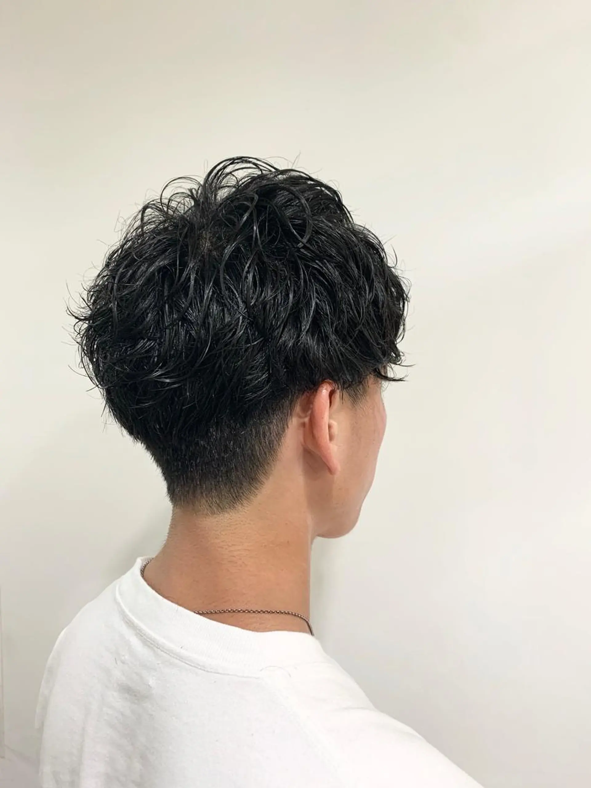 ショート パーマ メンズ カット パーマ 竹内 康浩のヘアスタイル