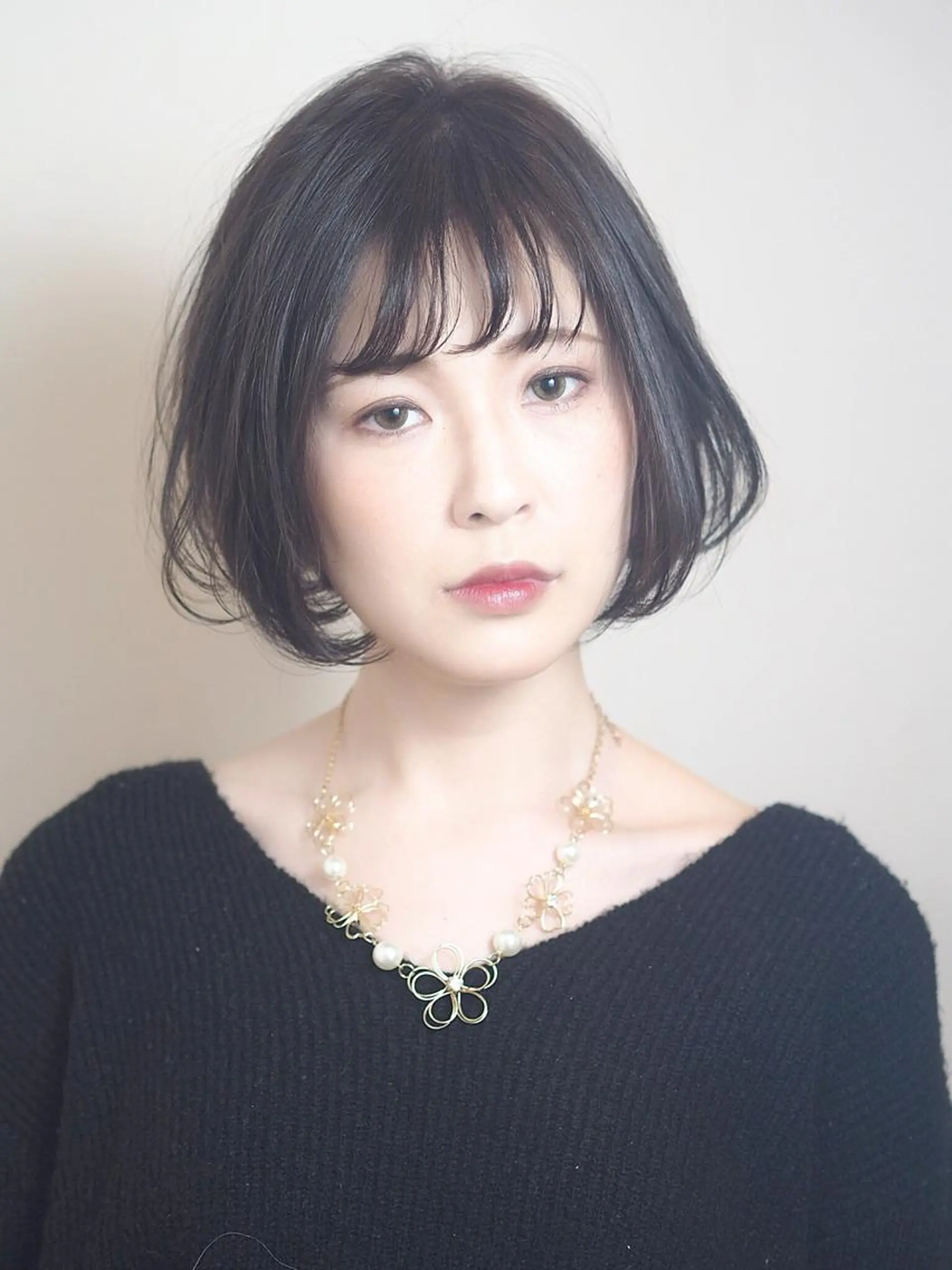 ショート カラー ボブ シースルーバング GLOSSY所属・坂本 直樹のヘアスタイル