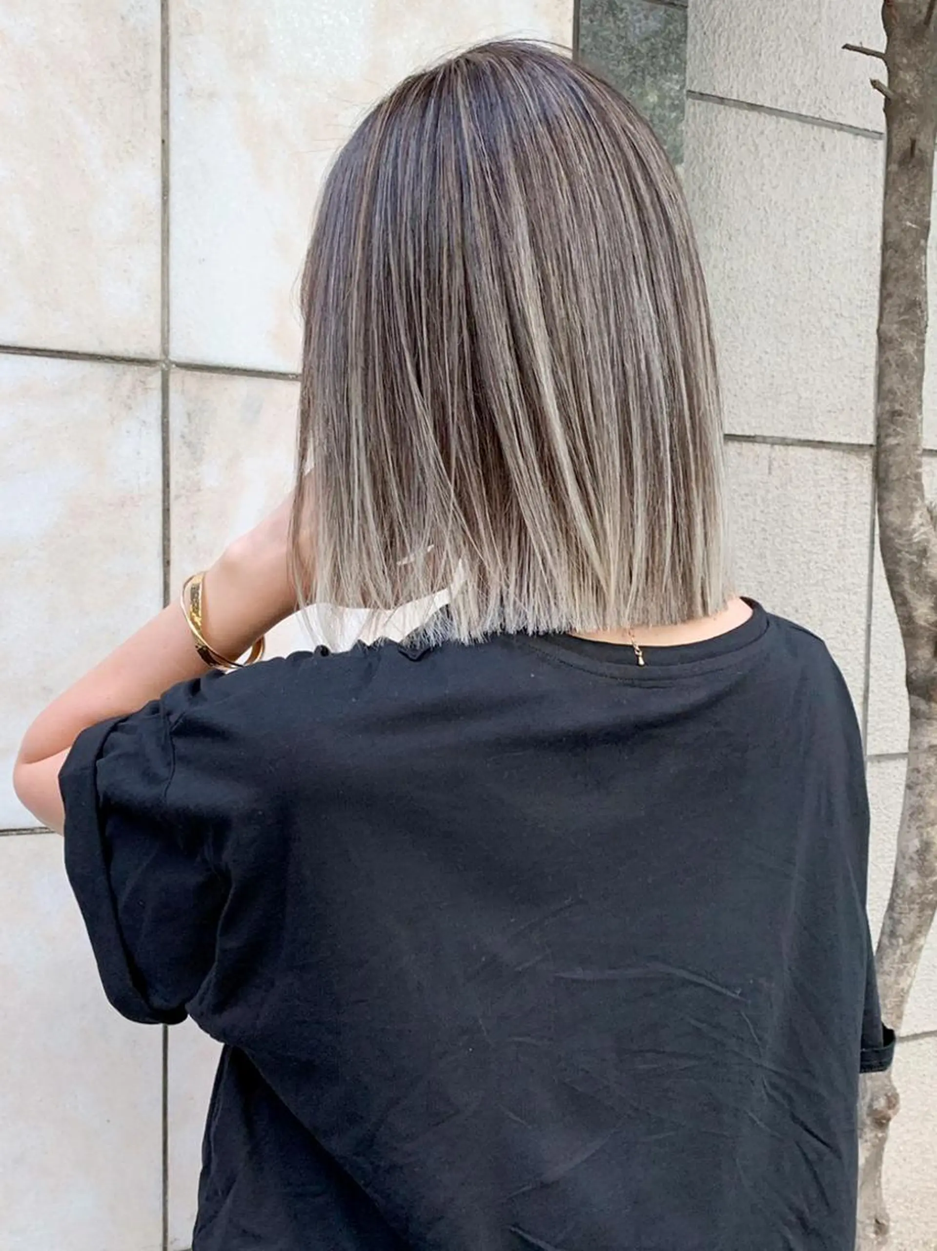 ミディアム パーマ ヘアアレンジ カラー カット ヘアカラー トリートメント ITbyALBUM 中野店のヘアスタイル