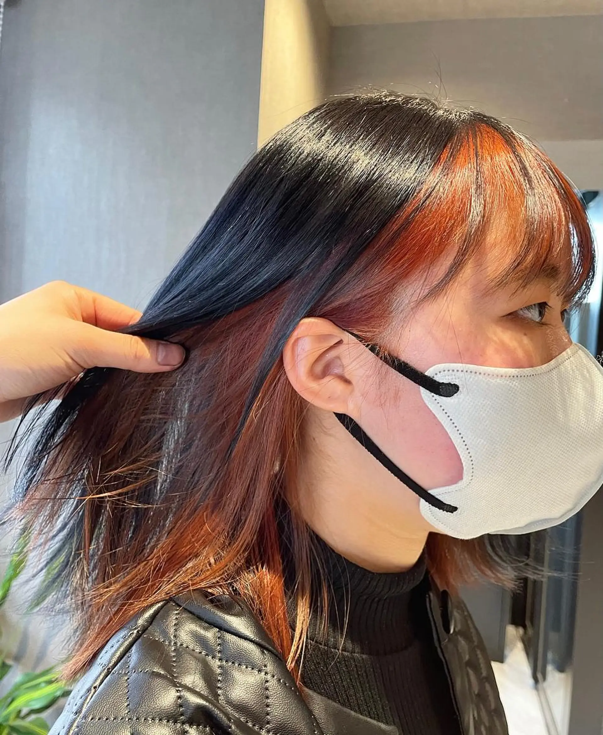 ミディアム カラー メンズパーマモデル 募集　サトチハルのヘアスタイル