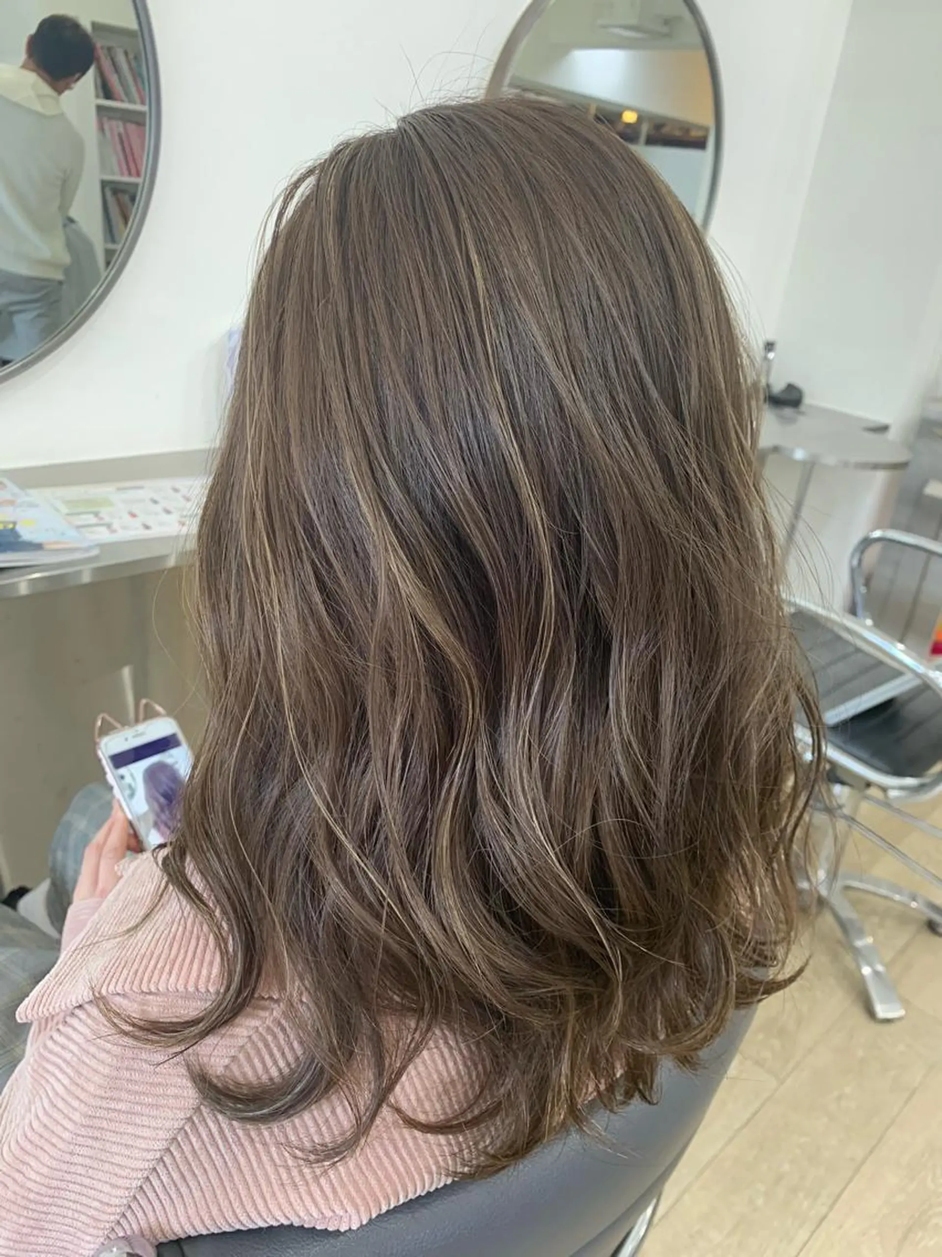 セミロング カラー Reb_keiji 👑小倉圭司のヘアスタイル