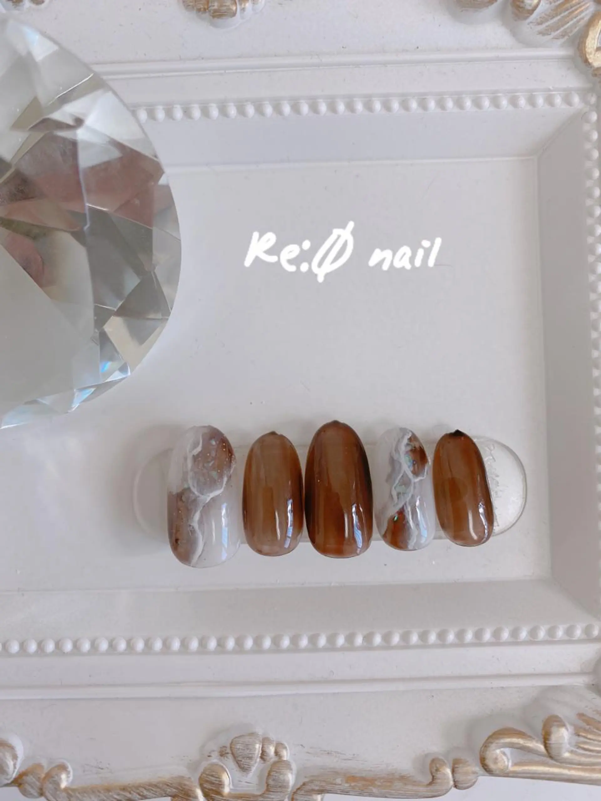 ネイル 大理石ネイル(マーブル) Re:Ø nail 🩵TSUJIのネイルデザイン