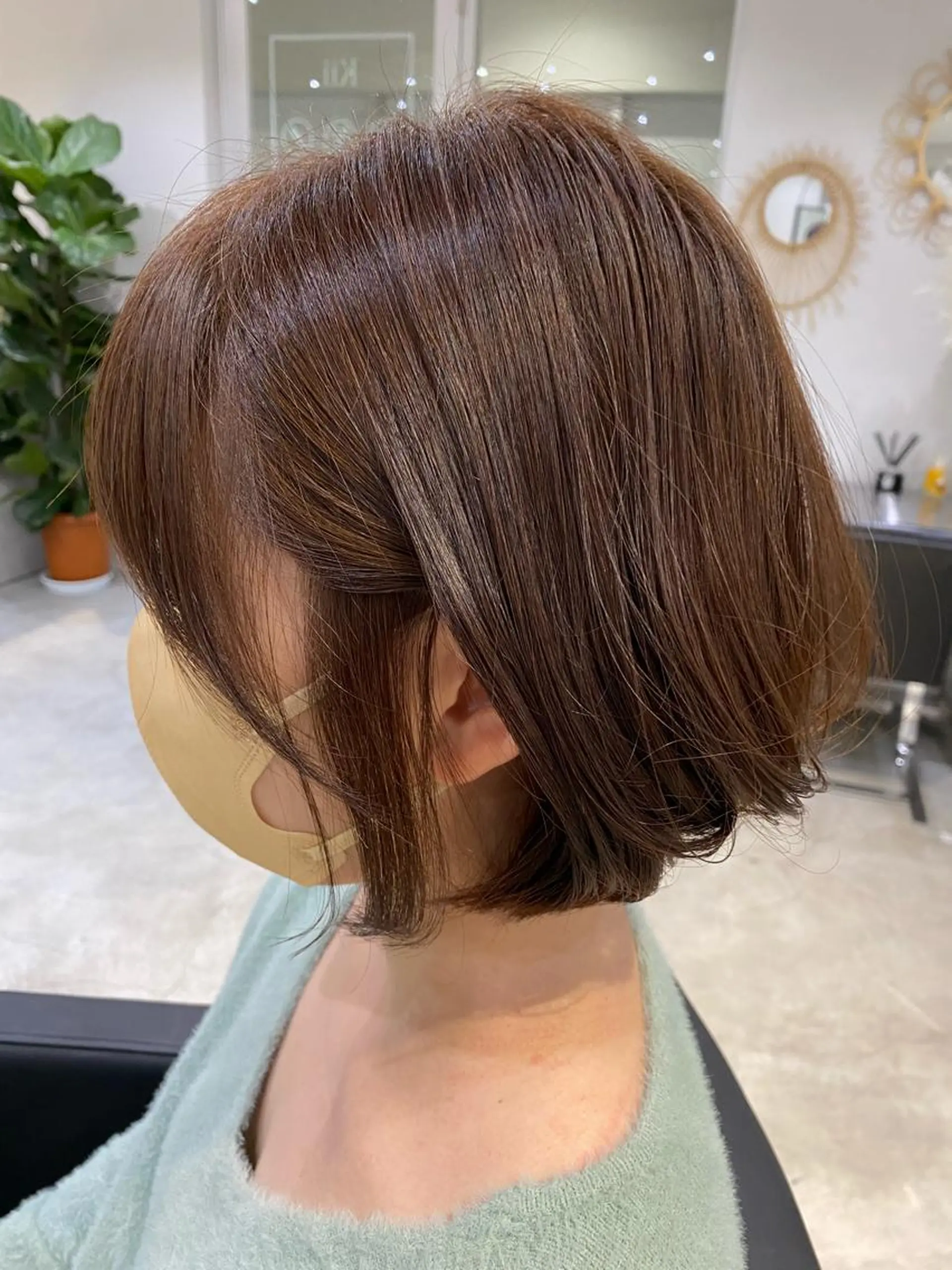 ショート カラー ベージュカラー オレンジ オレンジベージュ 中西 きょうかのヘアスタイル