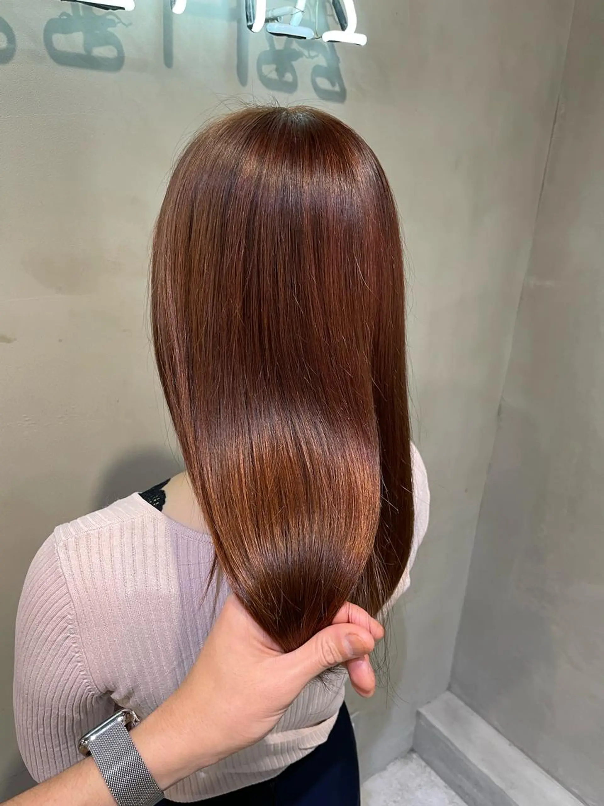 セミロング ピンクブラウン ハイライト 🏆感動をお約束🏆 🥇SHO🎖のヘアスタイル