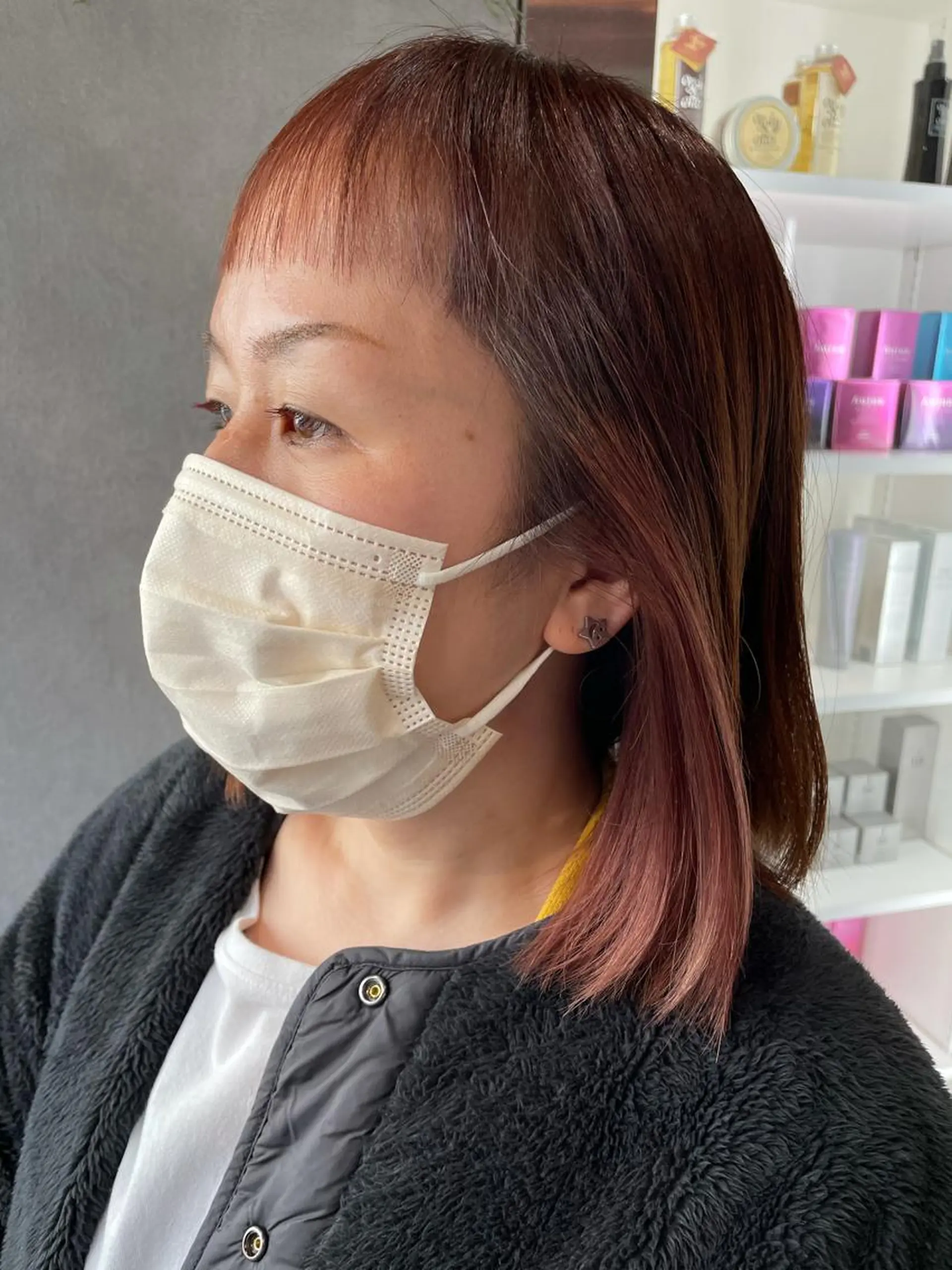 ショート カラー インナーカラー ピンクカラー ヘアカラー ナチュラル透明感🌱 小山美樹子のヘアスタイル
