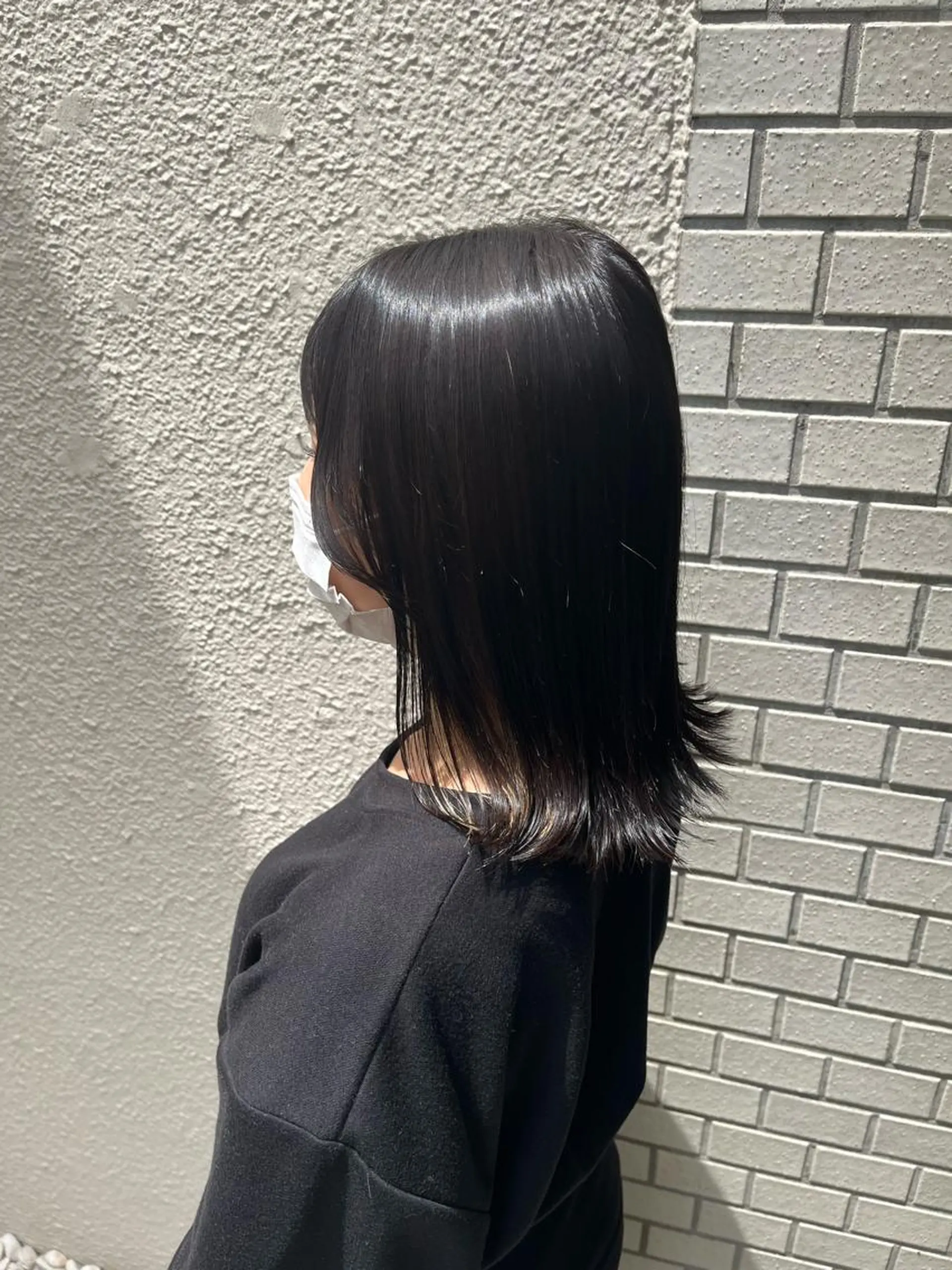 ミディアム カラー FERIA fam 北千里 杉本 蓮のヘアスタイル