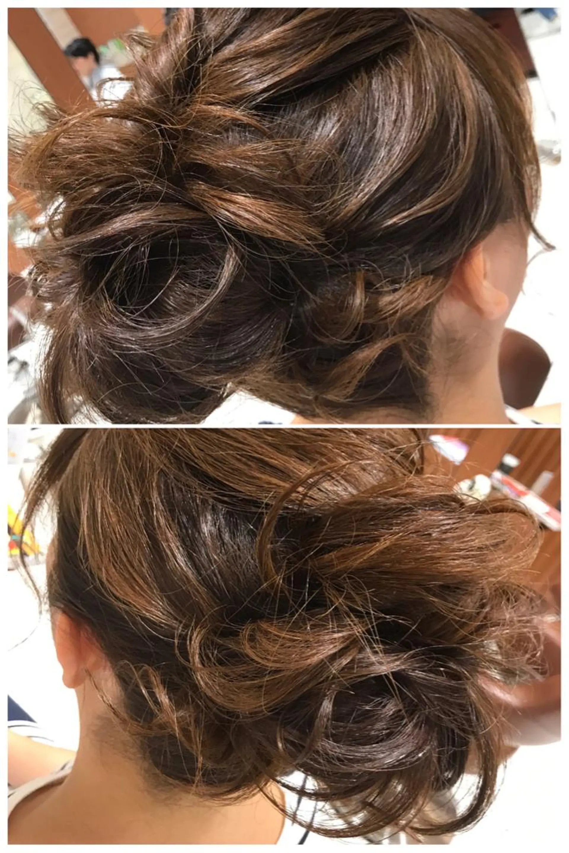 ミディアム ヘアアレンジ 浴衣 テラモト カズヨシのヘアスタイル