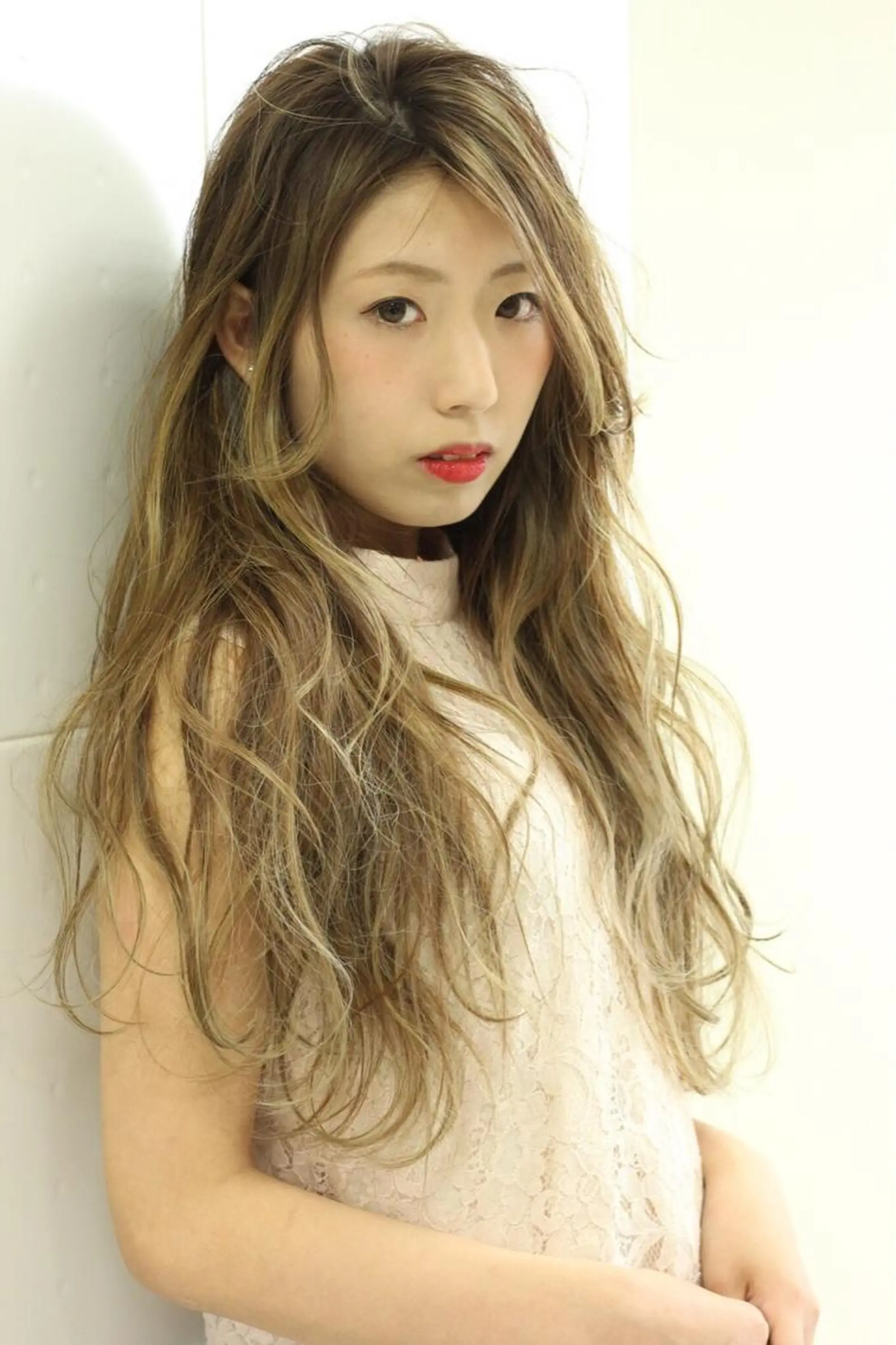 ロング ハイライト こう ちゃんのヘアスタイル