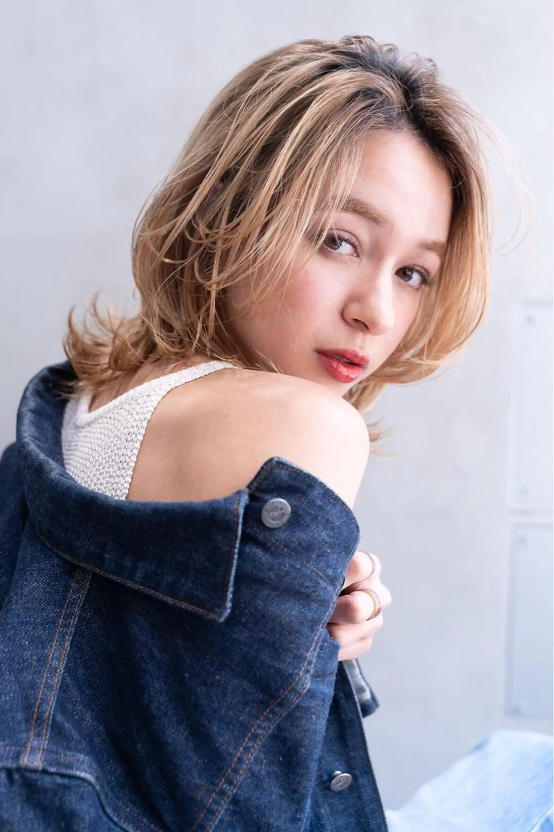 ミディアム カラー パーマ ヘアアレンジ GRAND OMOTESANDOのヘアスタイル