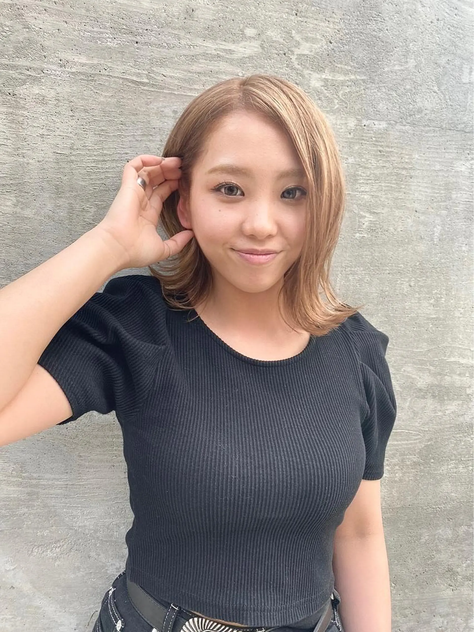 セミロング カラー アッシュ ベージュカラー ブルーカラー ブラウンカラー ショコラベージュ 名駅Private Salon　Noaのヘアスタイル