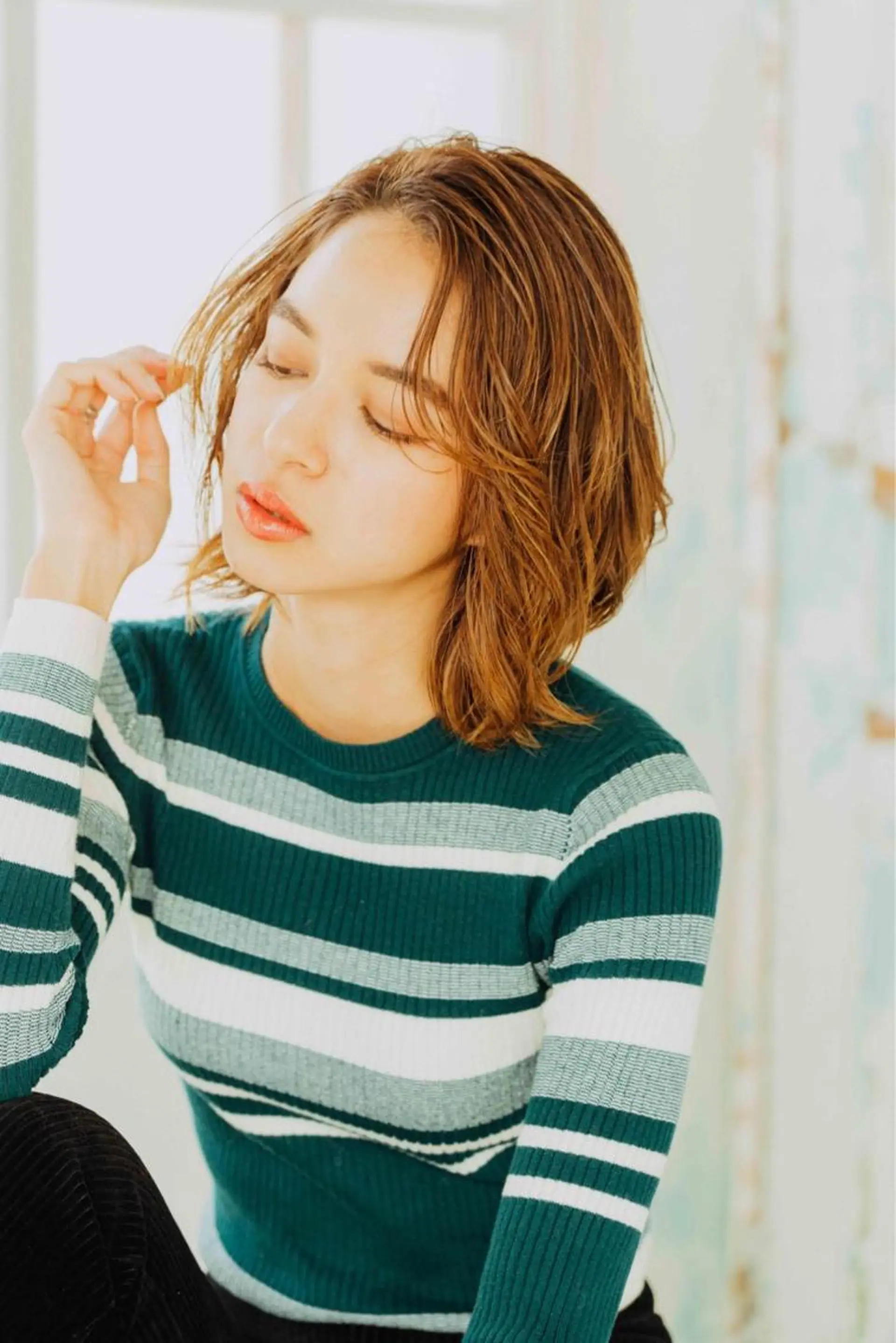 ショート カラー パーマ ヘアアレンジ メンズ キッズ ネイル マツエク・マツパ メンズウルフカット ハンサムショート アディクシーカラー 透明感カラー ボブ unu hair所属・藤井 仁紀のヘアスタイル