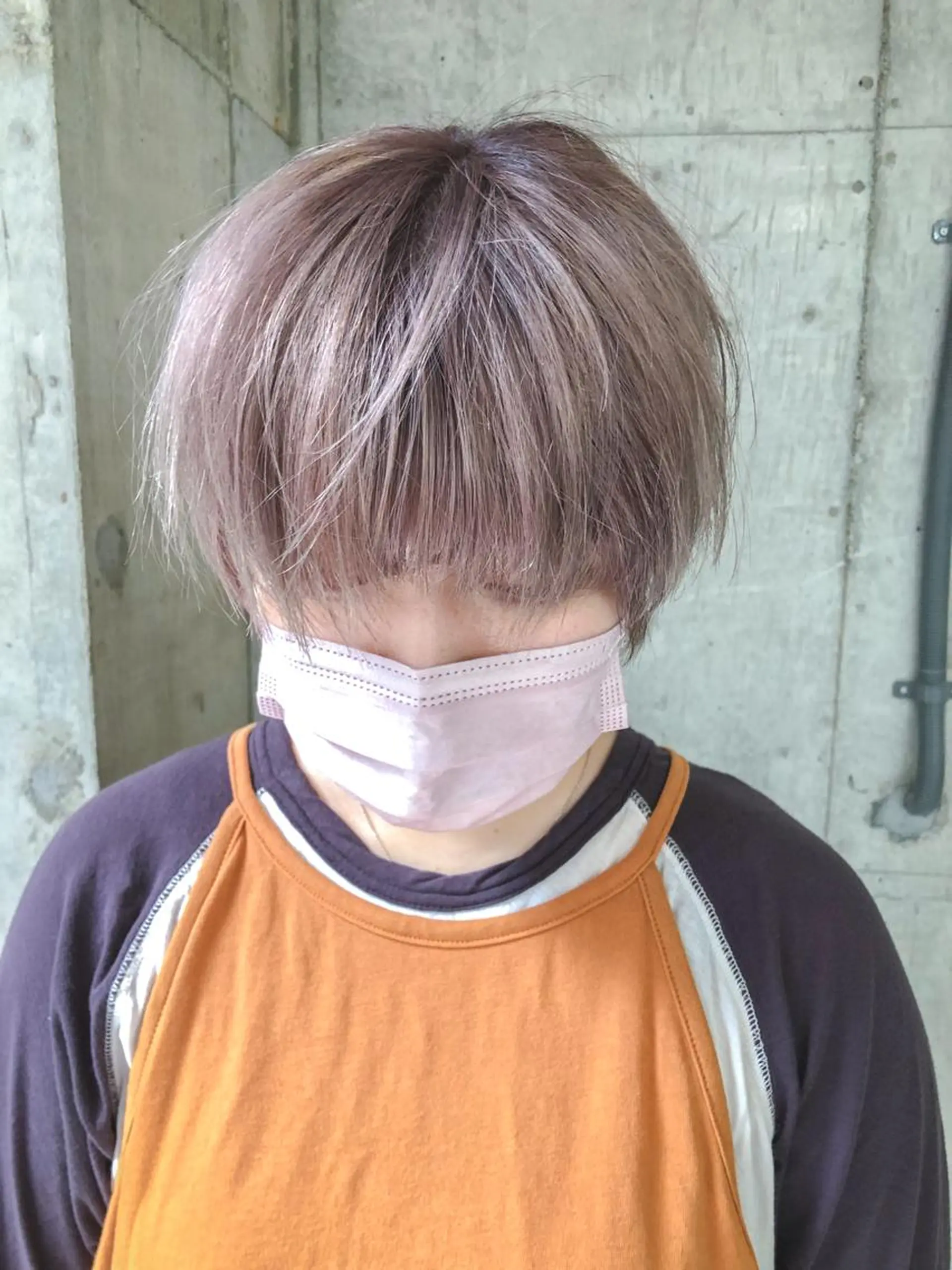 ショート カラー ベージュカラー ハイトーンカラー ホワイトベージュ ブリーチ/美髪矯正 垢抜けヘア/そらのヘアスタイル