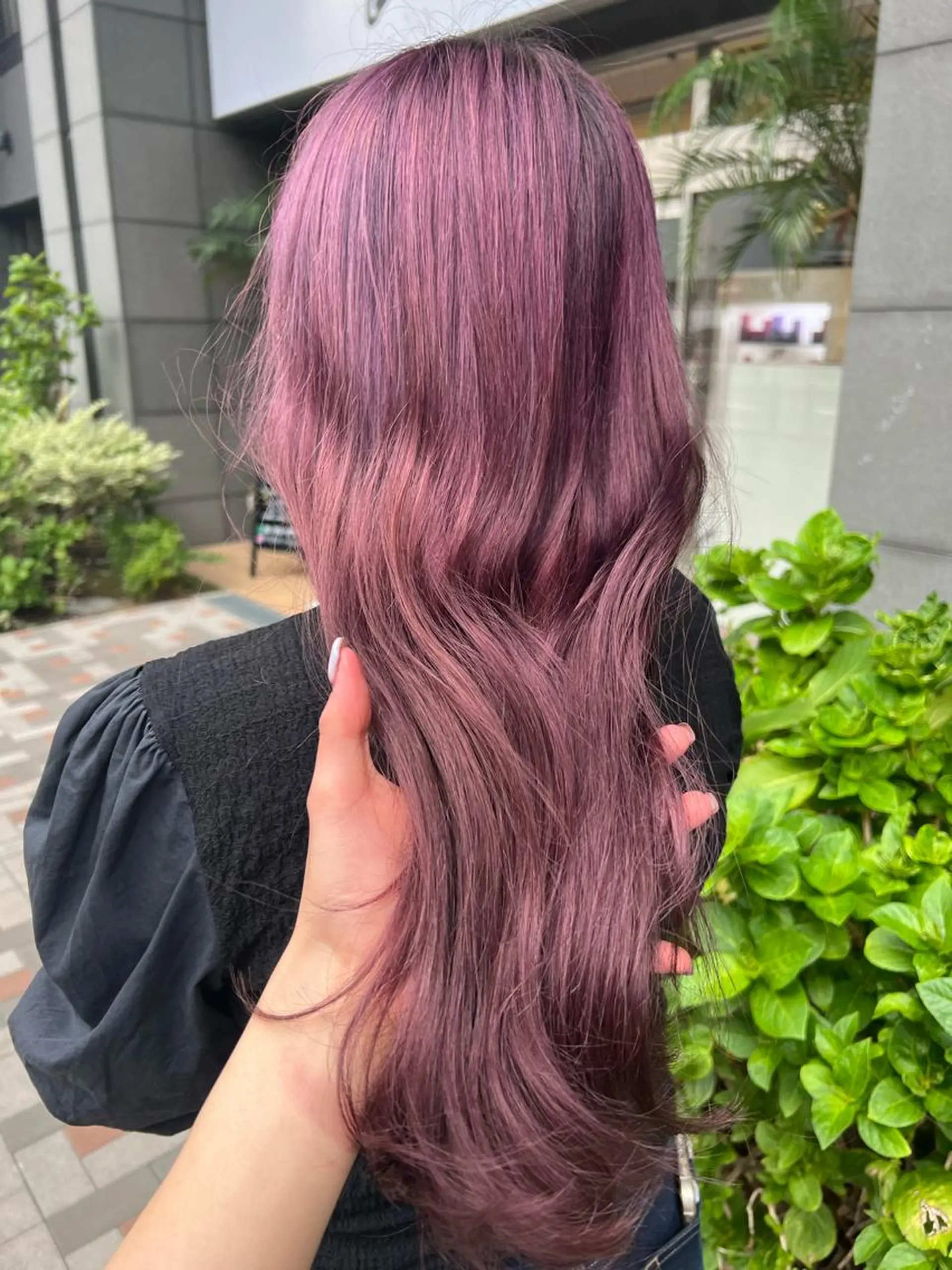 カラー ラベンダーカラー ラベンダーピンク ピンクカラー SOYONなんば店 ／韓国風のヘアスタイル