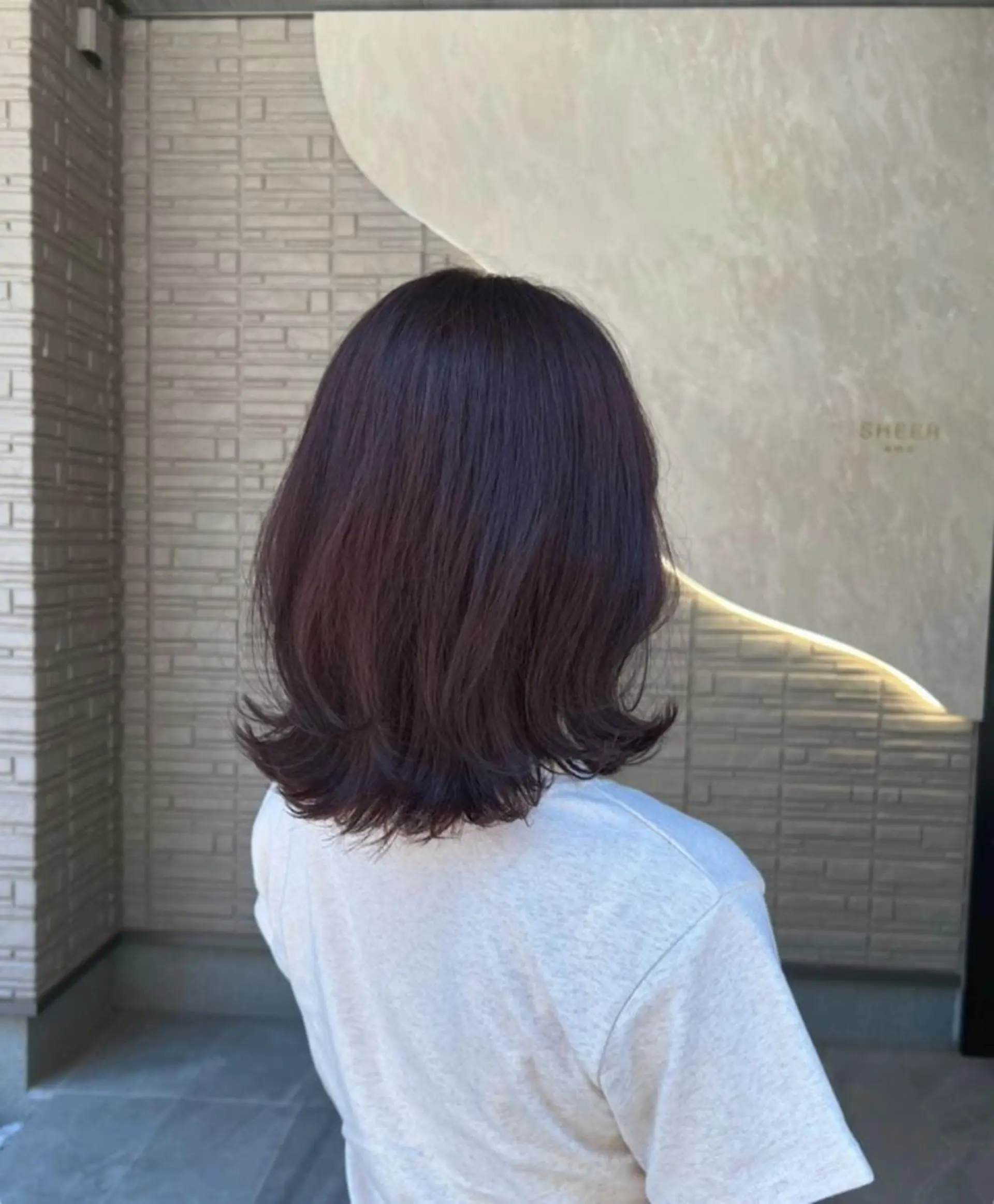 カラー ミディアム アディクシーカラー ブリーチ イルミナカラー ラベンダーカラー ブリーチなしカラー Seina セイナのヘアスタイル