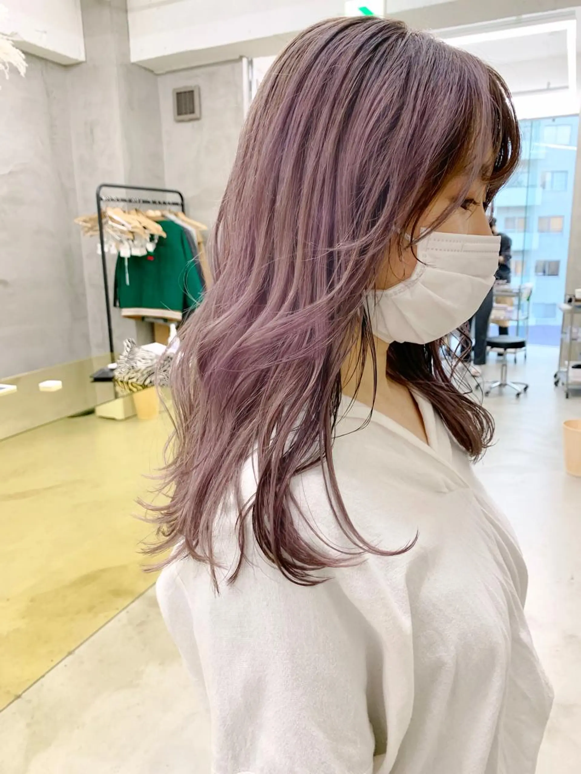 カラー ブリーチ ラベンダーカラー ラベンダーグレー SEED&beauty byFLAT所属・ヘッドスパ (女性限定)🍋モエのヘアスタイル