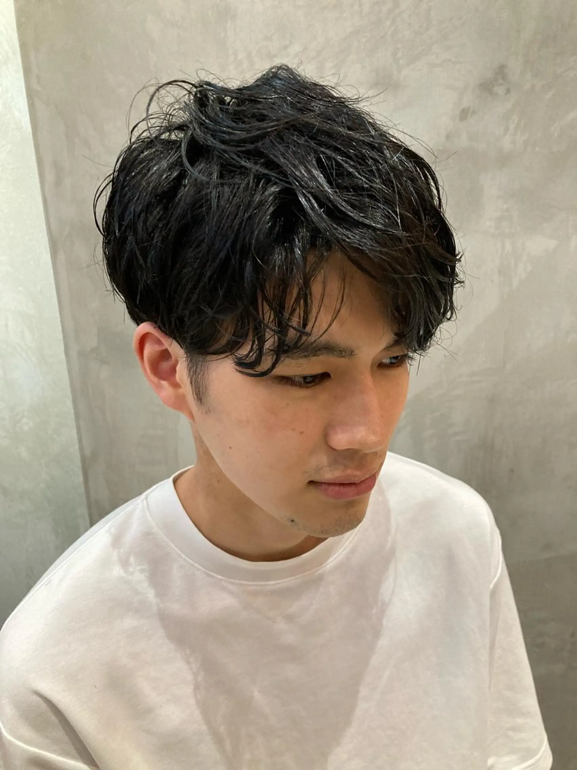 ショート パーマ メンズ 波巻きスパイラルパー マ/シャドウパーマ駿のヘアスタイル