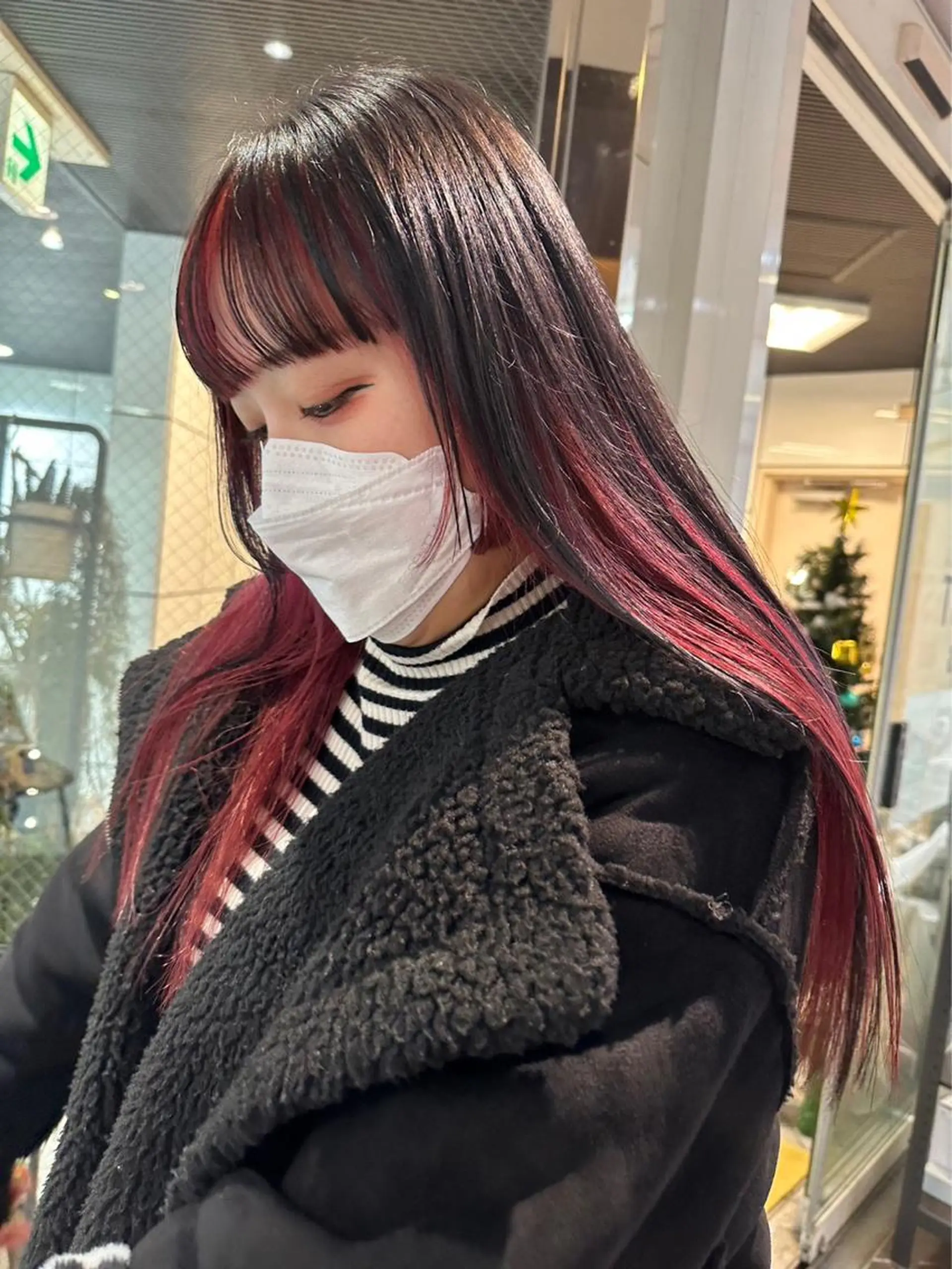 ロング カラー ハイトーンカラー 学生 酸性ストレート 🤍🎀honokaのヘアスタイル