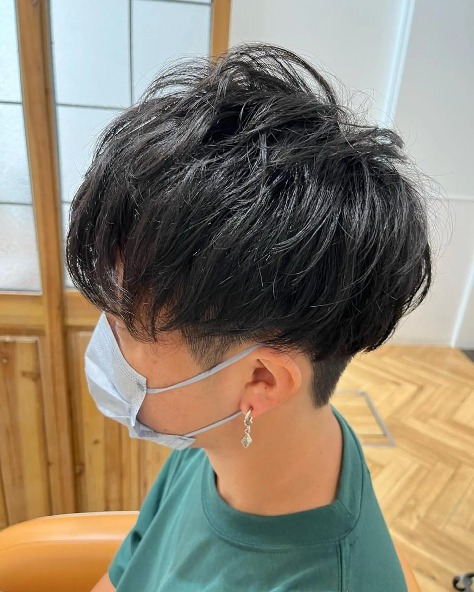 ショート カラー メンズ マッシュ メンズパーマ 学生(メンズ向け) メンズショート ツーブロック 🌿ヤマグチ ユウキ🌿のヘアスタイル