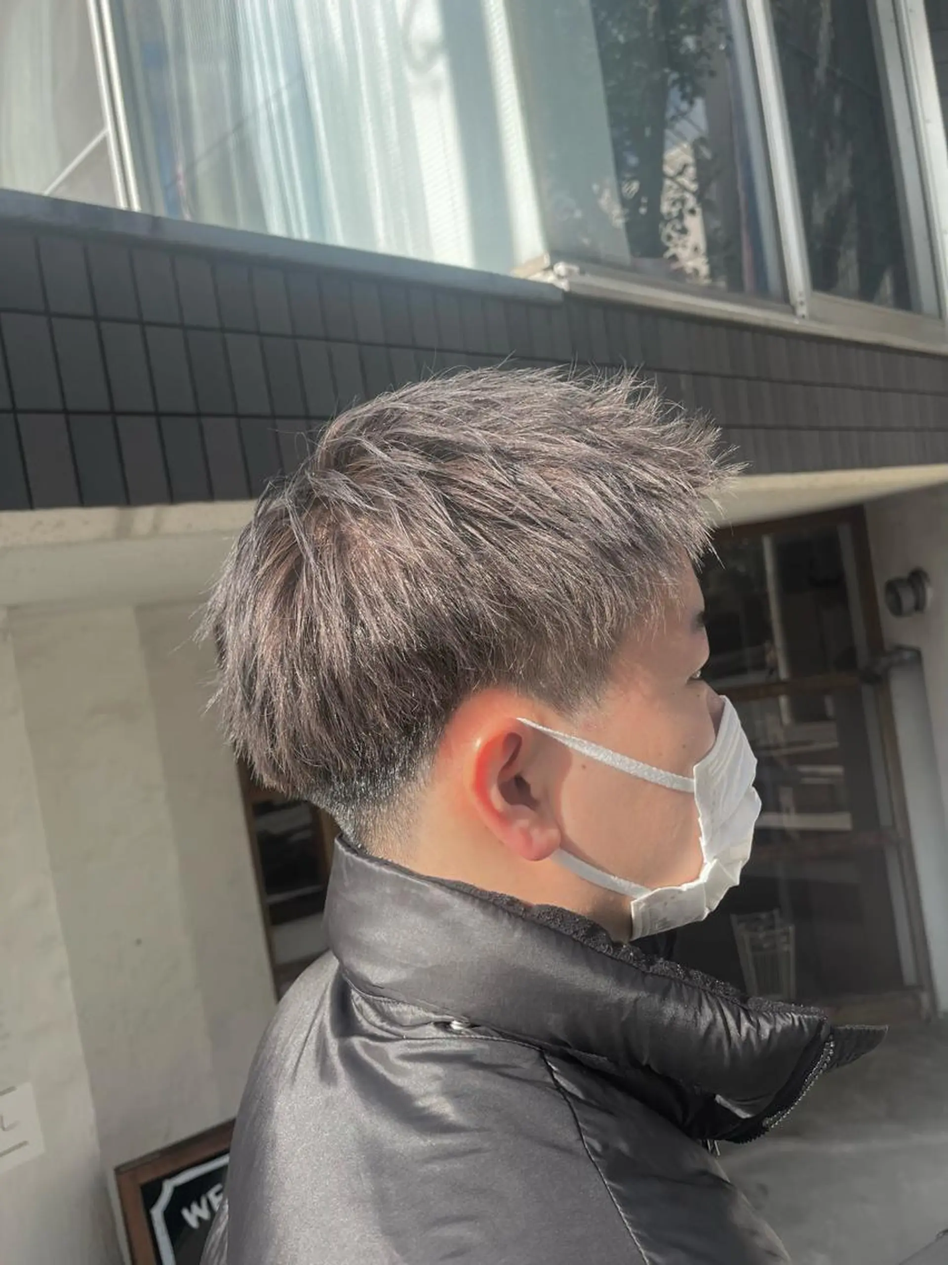 カラー メンズ アッシュ カット ヘアカラー FUJINO RYOのヘアスタイル