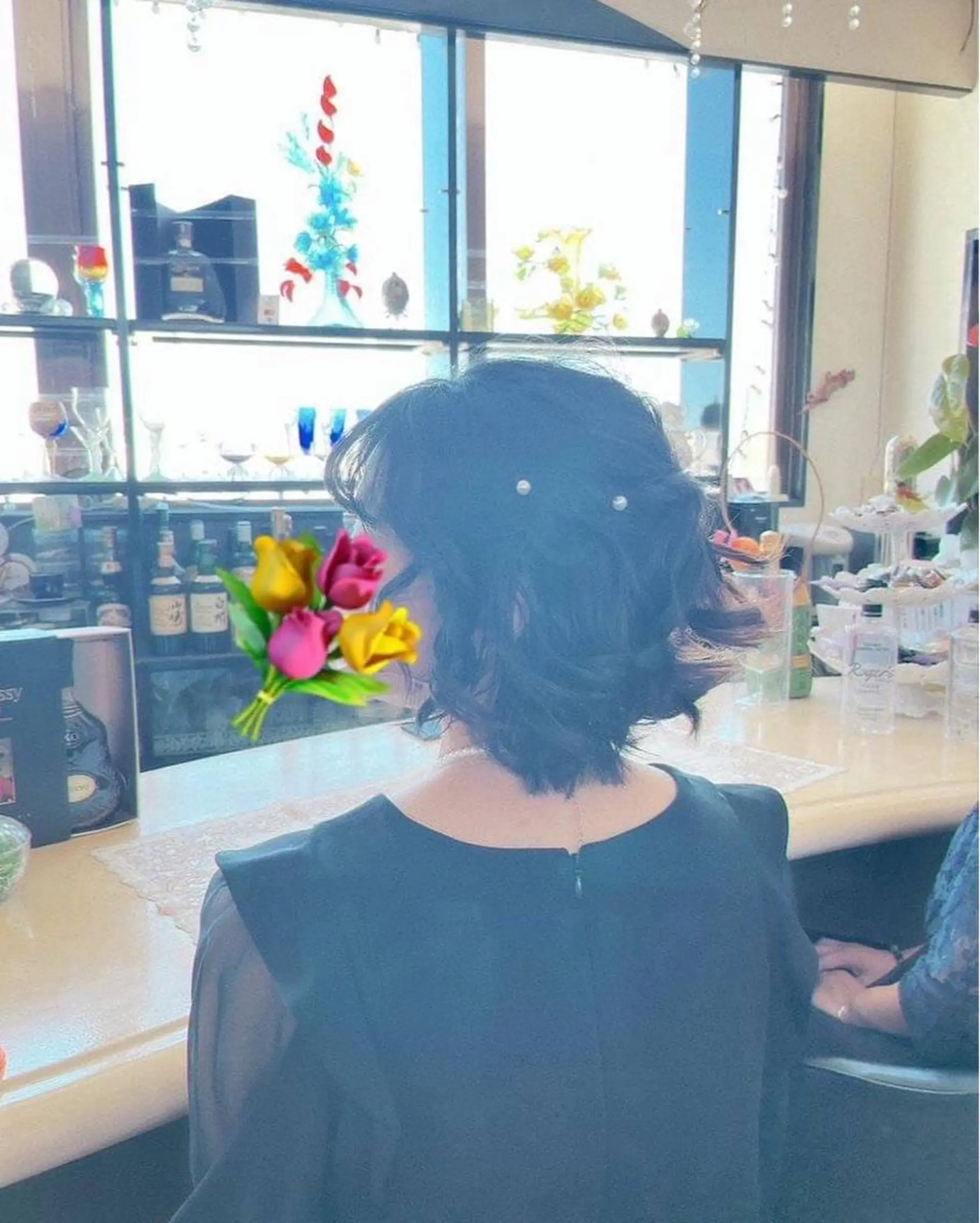 ミディアム 銀河 ティンガーラのヘアスタイル