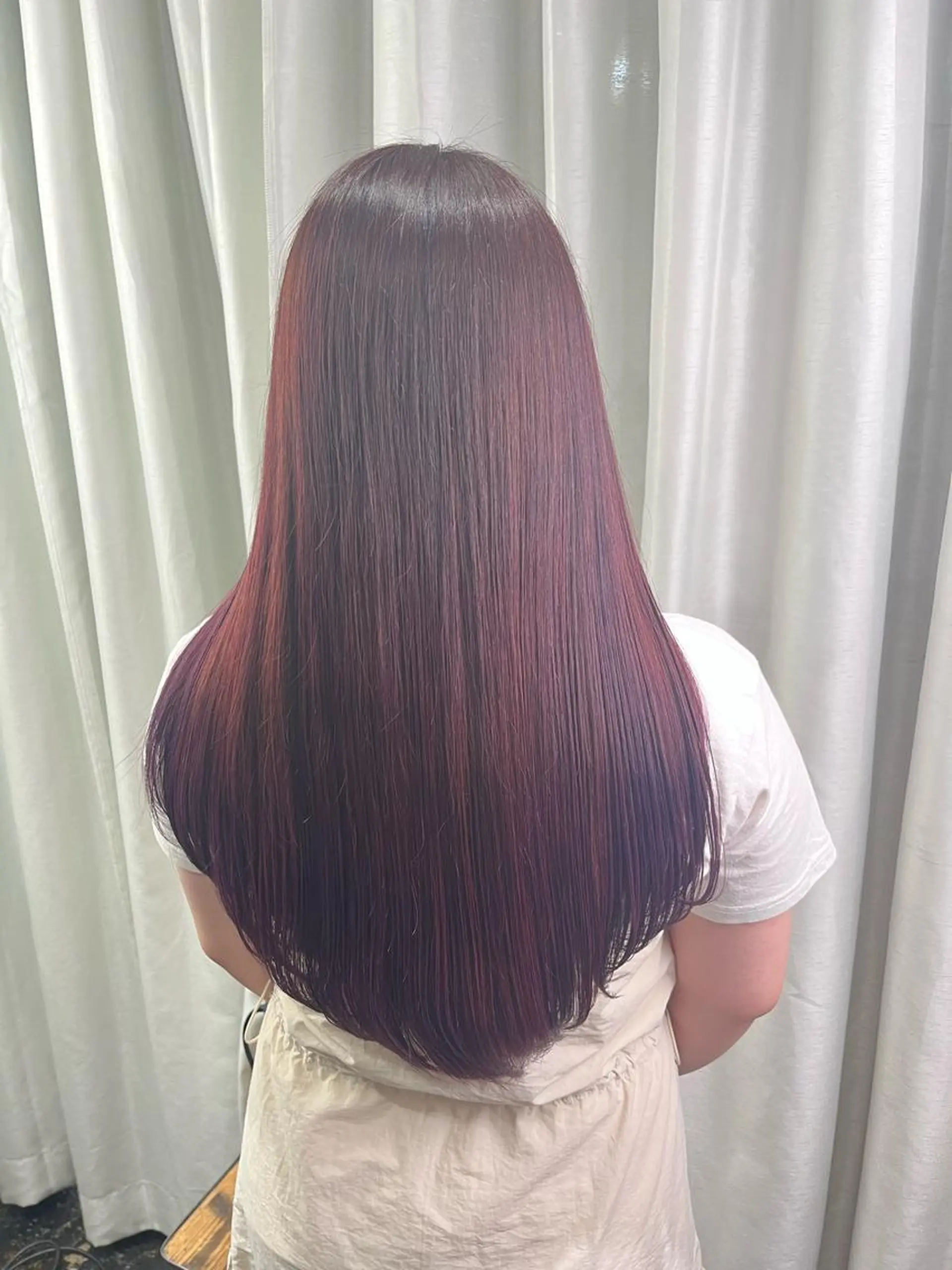 ロング カラー ラベンダーカラー ピンクカラー ピンクラベンダー 透明感カラー/パーマ 🌀アオノアユミのヘアスタイル