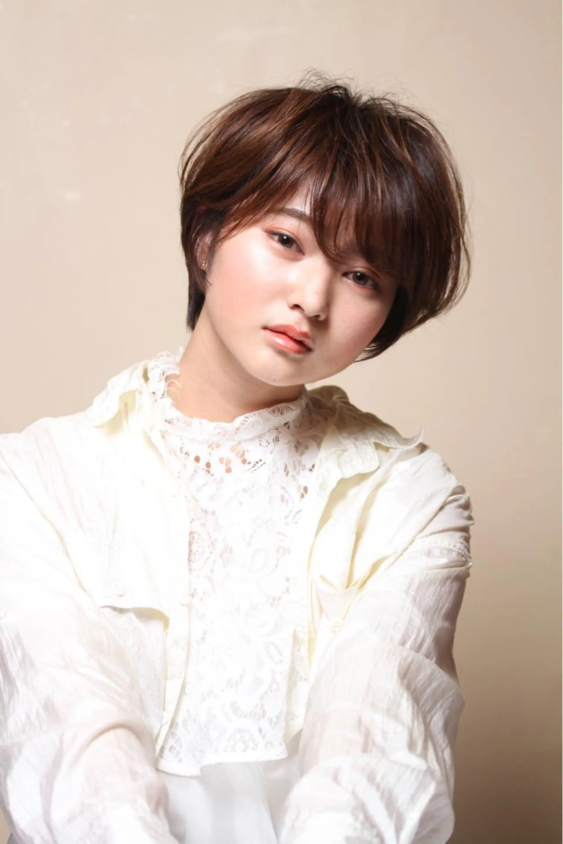 ショート 縮毛矯正 FAVOR警固所属・マツノ ユウキのヘアスタイル