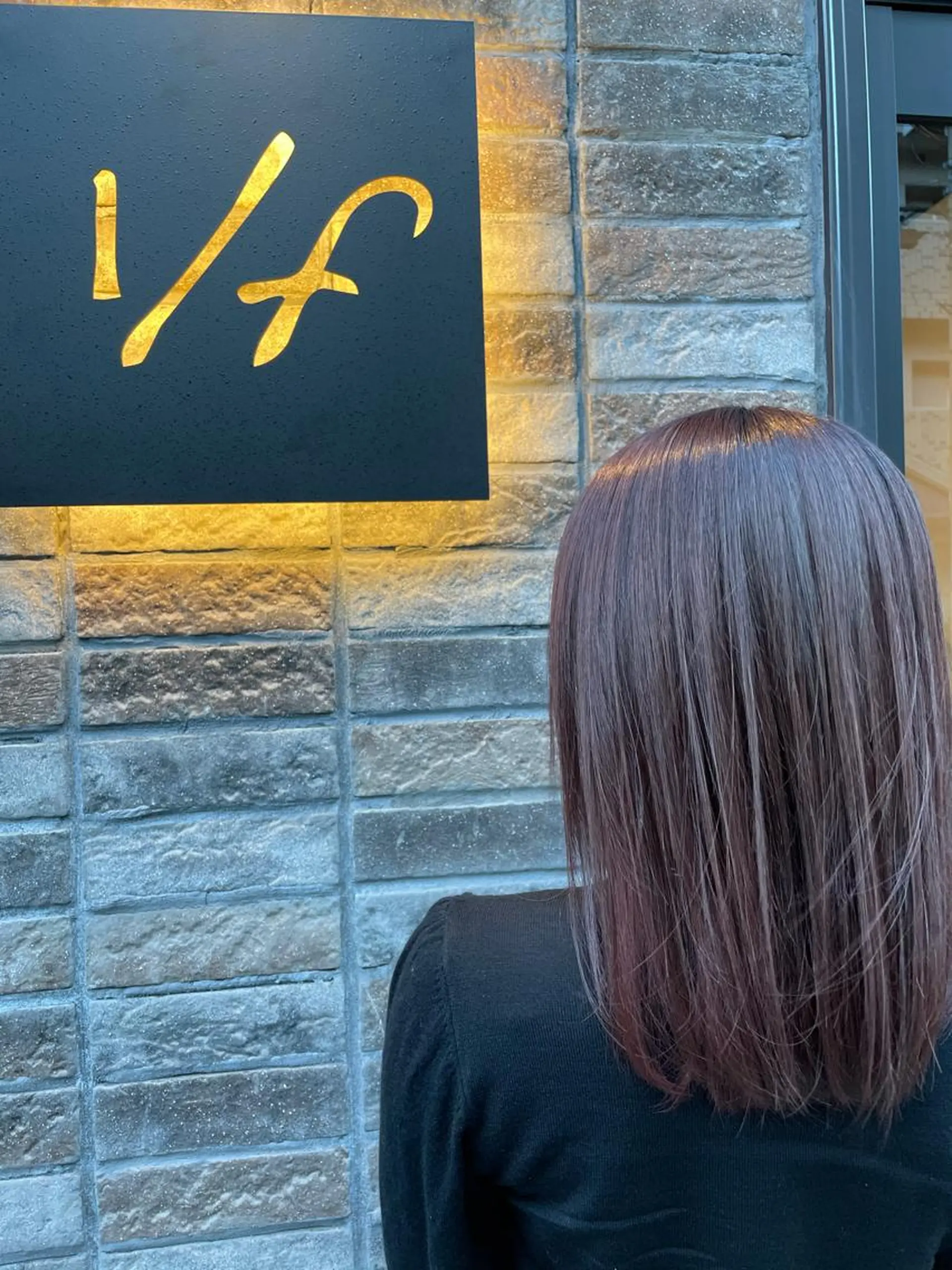 ミディアム カラー イルミナカラー カット ヘアカラー トリートメント 1/f所属・秋田 亜由美のヘアスタイル