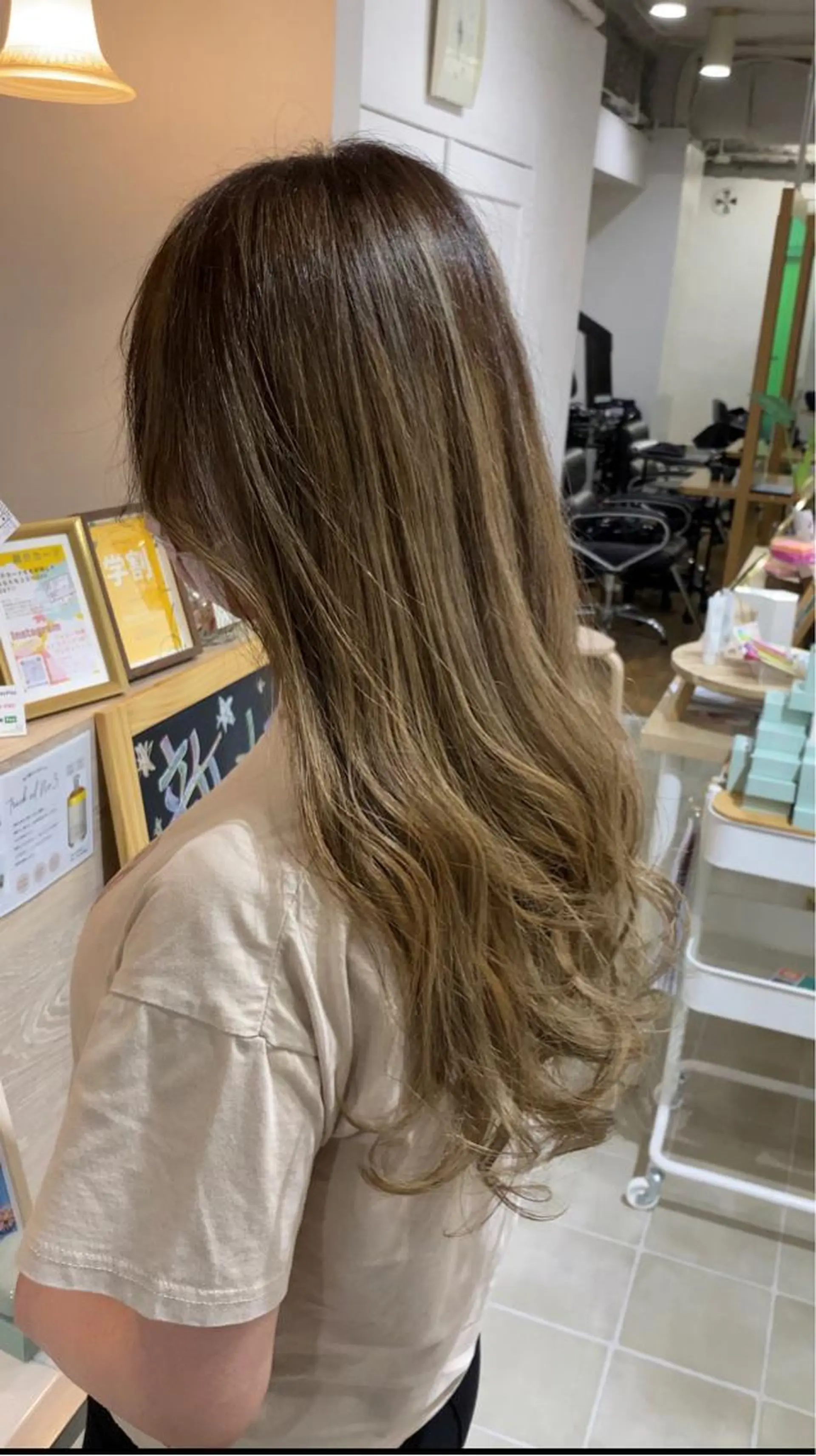 ロング カット ヘアカラー トリートメント GO TODAY シェアサロン 町田店所属・韓国ヘア🇰🇷 スズキのヘアスタイル