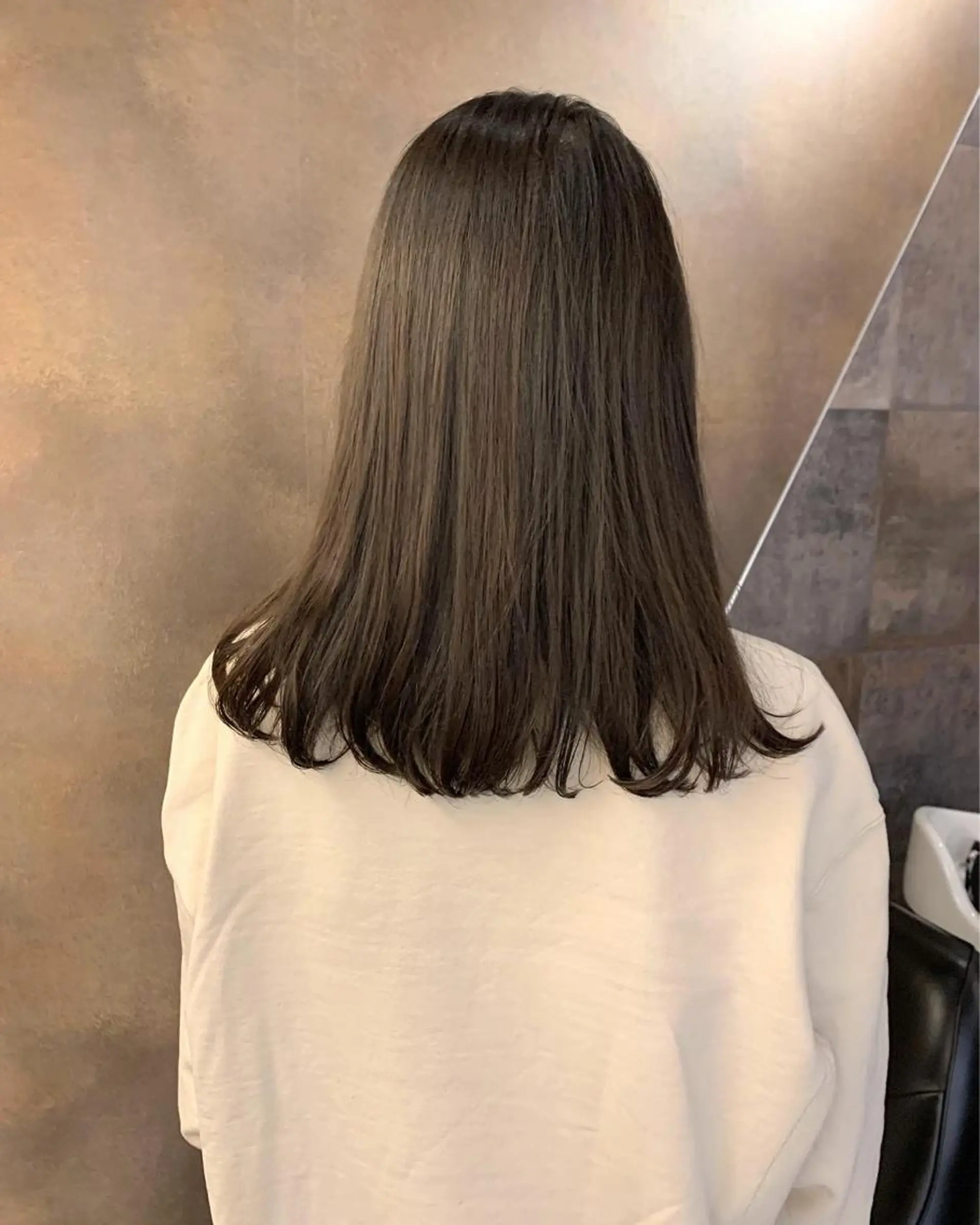 ロング パーマ カット 縮毛矯正 GO TODAY SHAiRE SALON所属・SAKINO． ベージュカラーのヘアスタイル