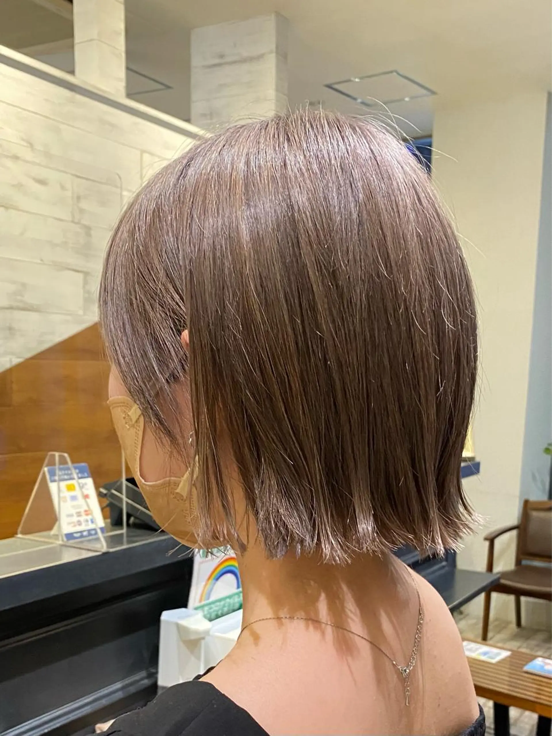 ショート 切りっぱなしボブ ボブ 栗原 瑞稀のヘアスタイル