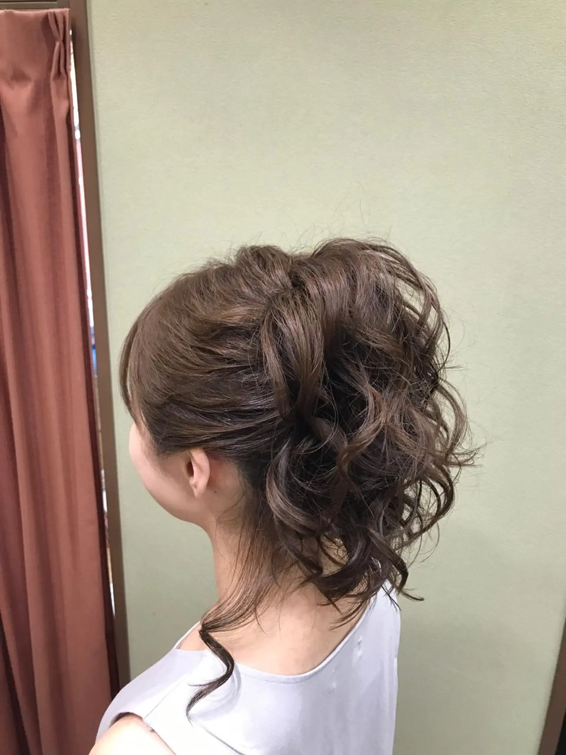 セミロング ヘアアレンジ hairmake Sakura松本真理のヘアスタイル