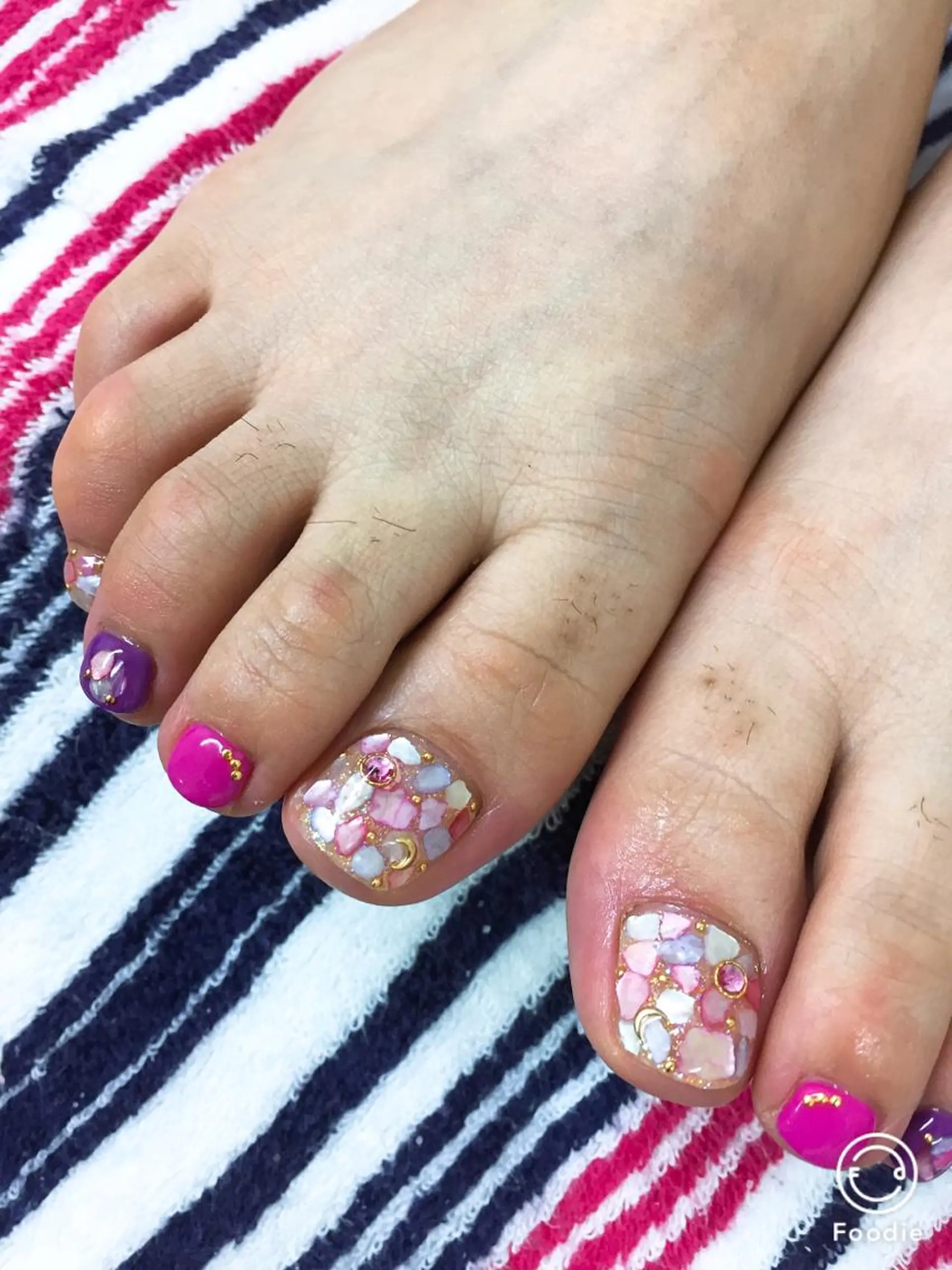 ネイル フットネイル 坂田 澄香のネイルデザイン