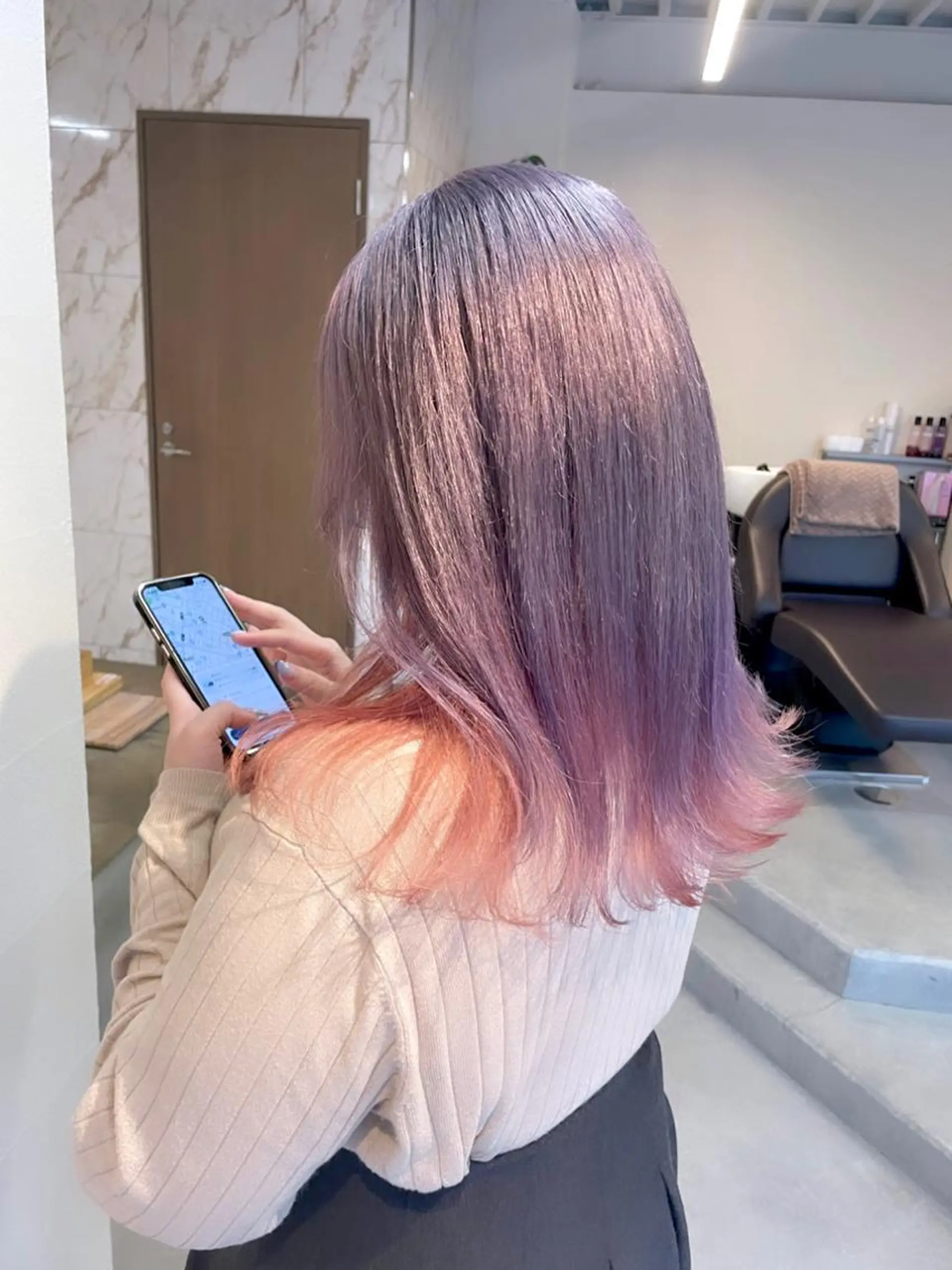 セミロング カラー インナーカラー 韓国風ヘア カット ヘアカラー トリートメント ヘアセット Masena所属・韓国風/レイヤー /ボブ🌙Namiのヘアスタイル
