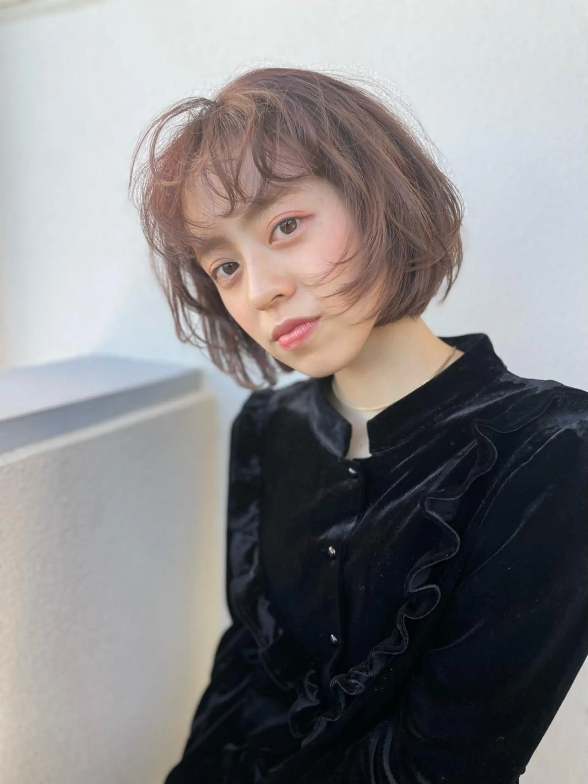 ショート カラー ヘアカラー トリートメント ヘアセット 透けるカラー💐 maeのヘアスタイル