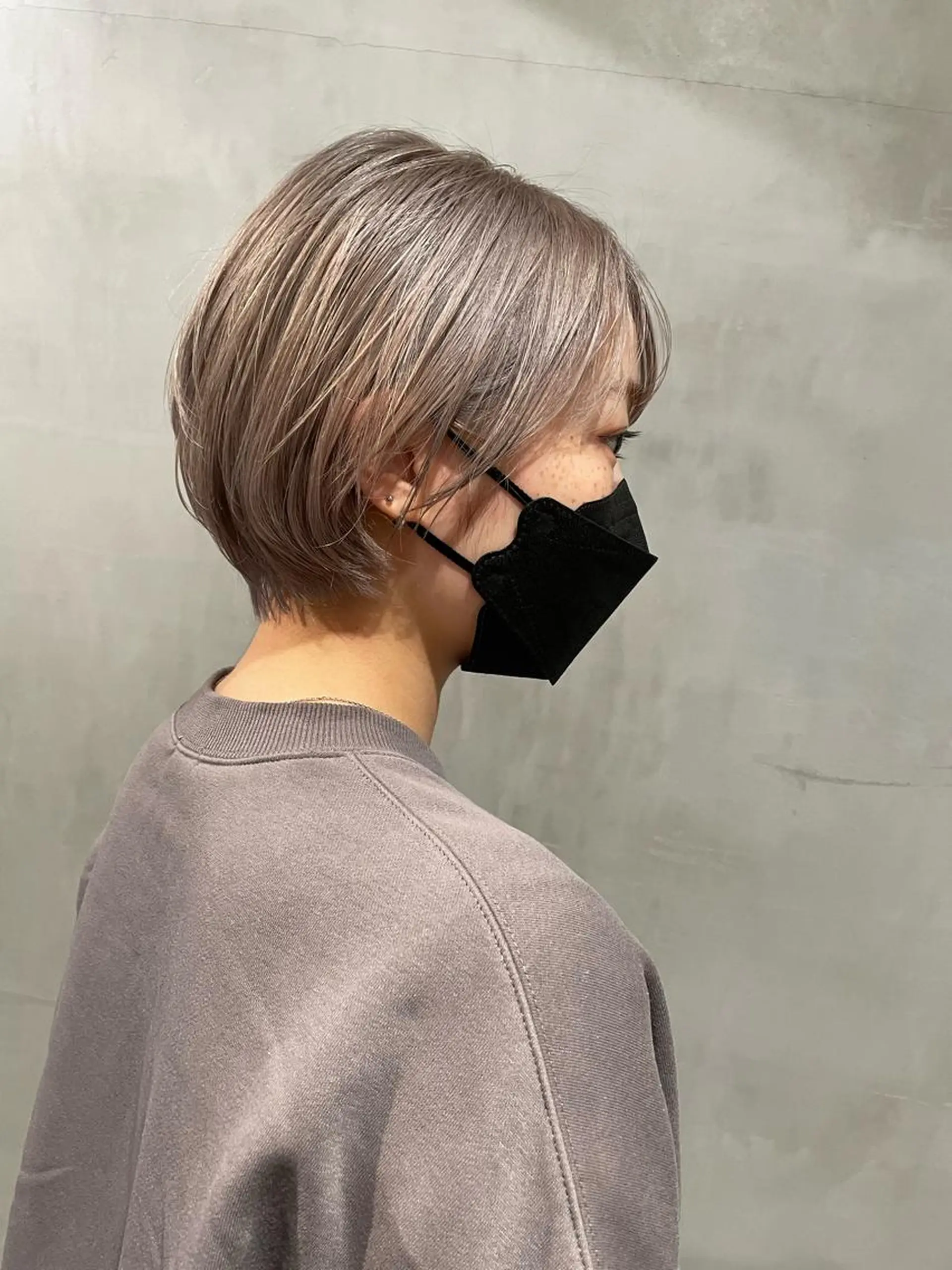 ショート カラー カット ヘアカラー トリートメント 優 作のヘアスタイル