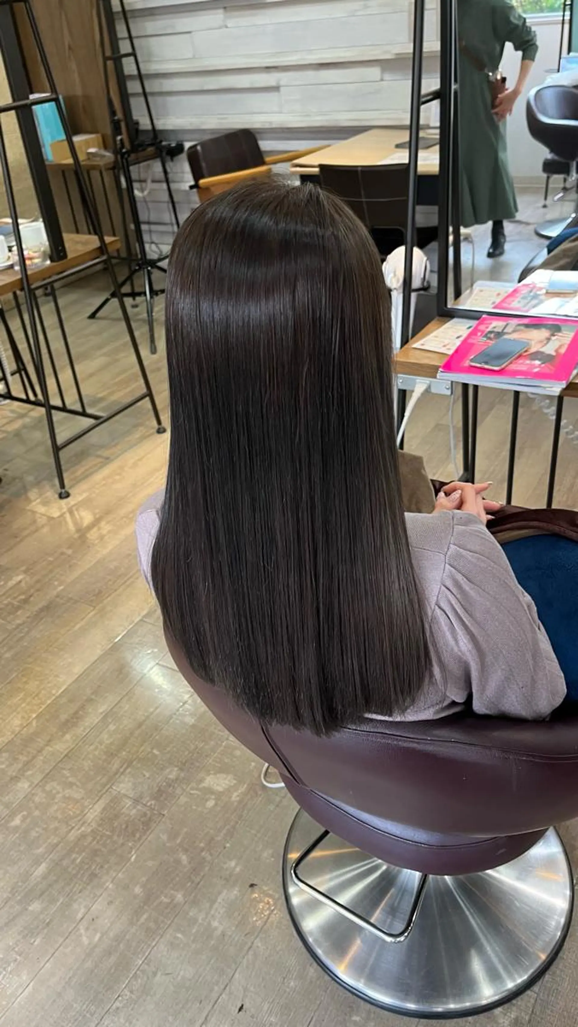 ロング 縮毛矯正/髪質改善 斉藤春のヘアスタイル
