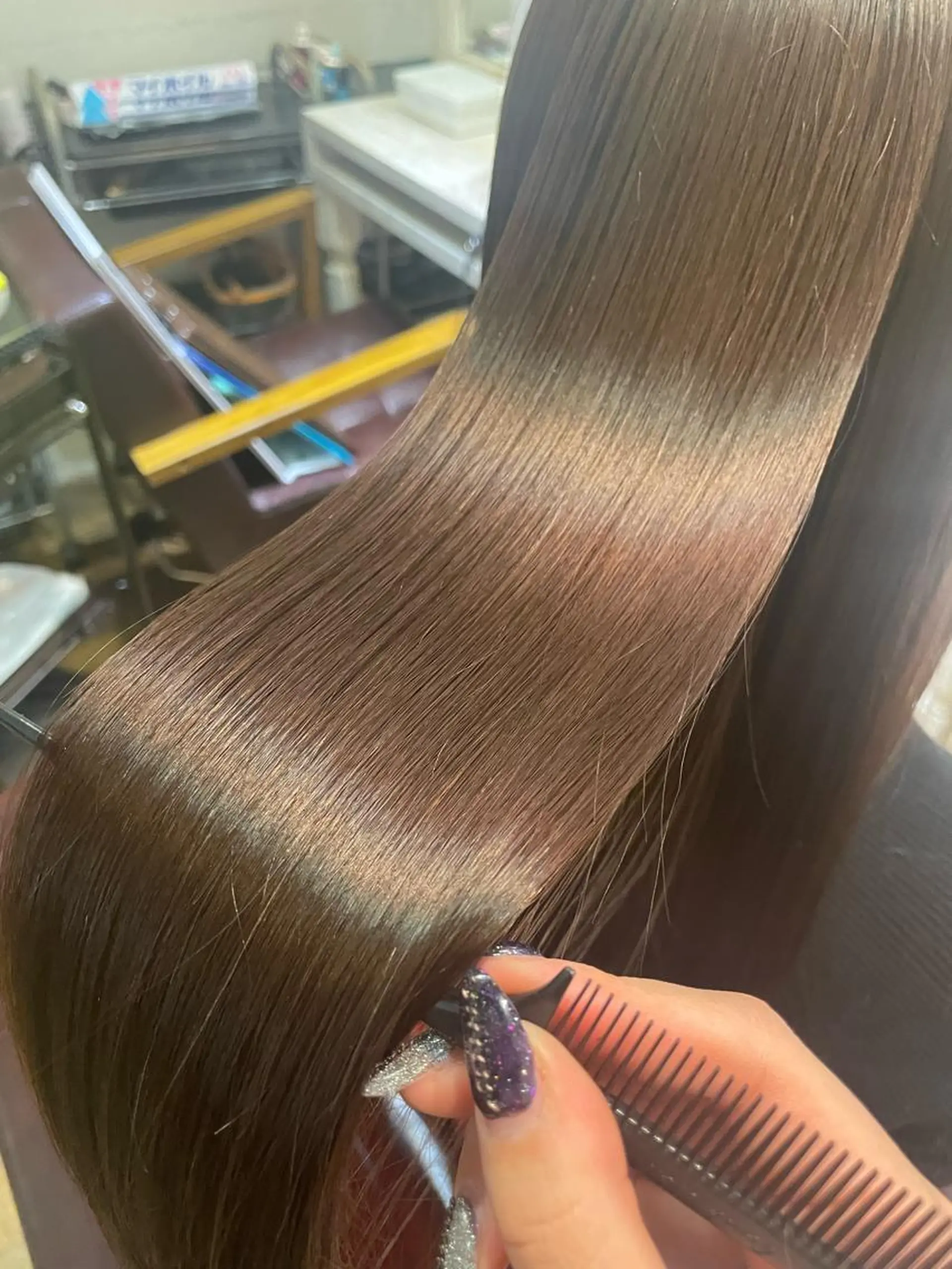 ロング カラー 髪質改善 トリートメント 極艶透明感カラー💖 髪質改善/出雲つぐみのヘアスタイル