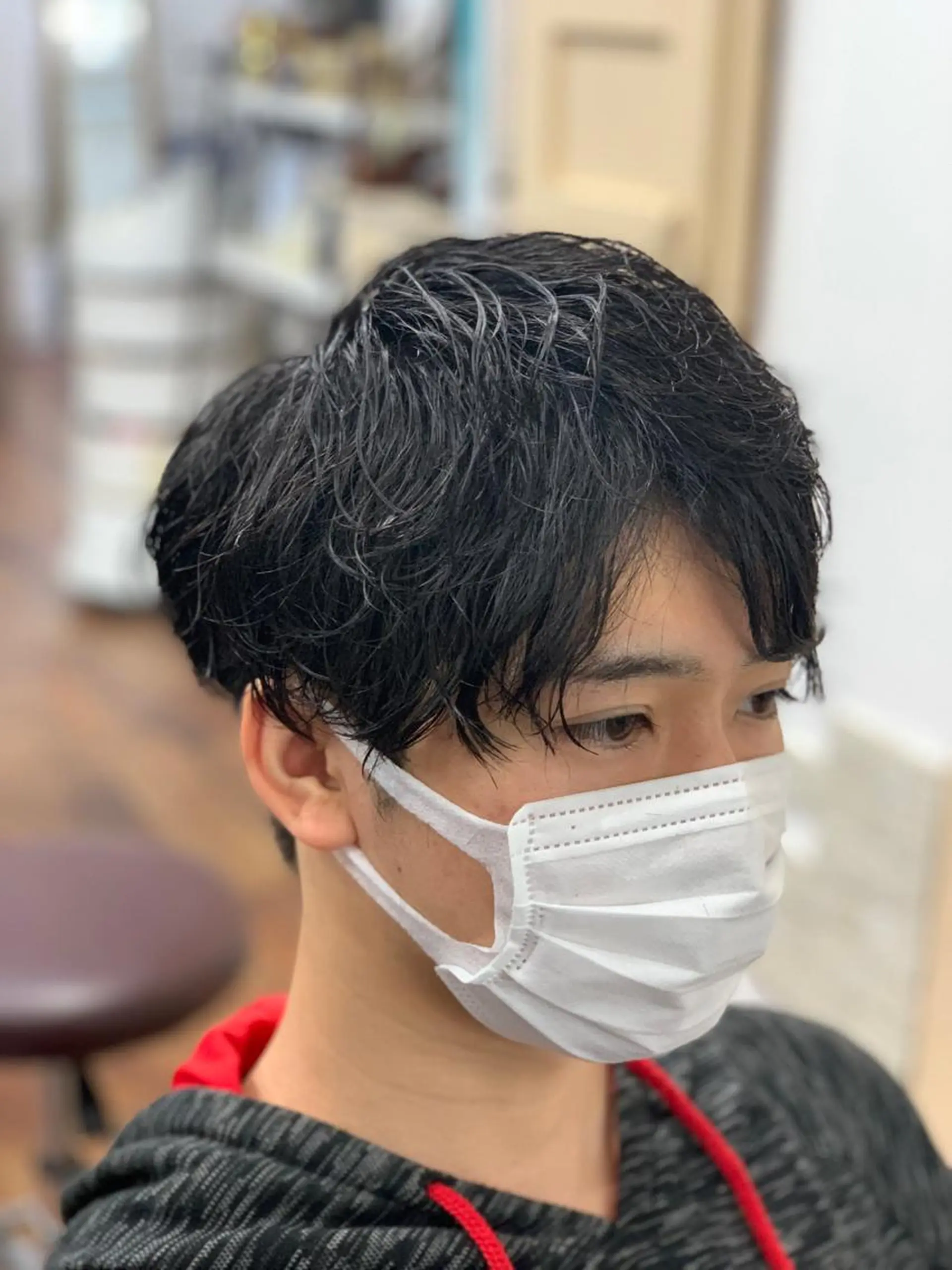 ショート パーマ メンズ カット パーマ トリートメント クセを最大限に活かす メンズパーマ奈良大祐のヘアスタイル
