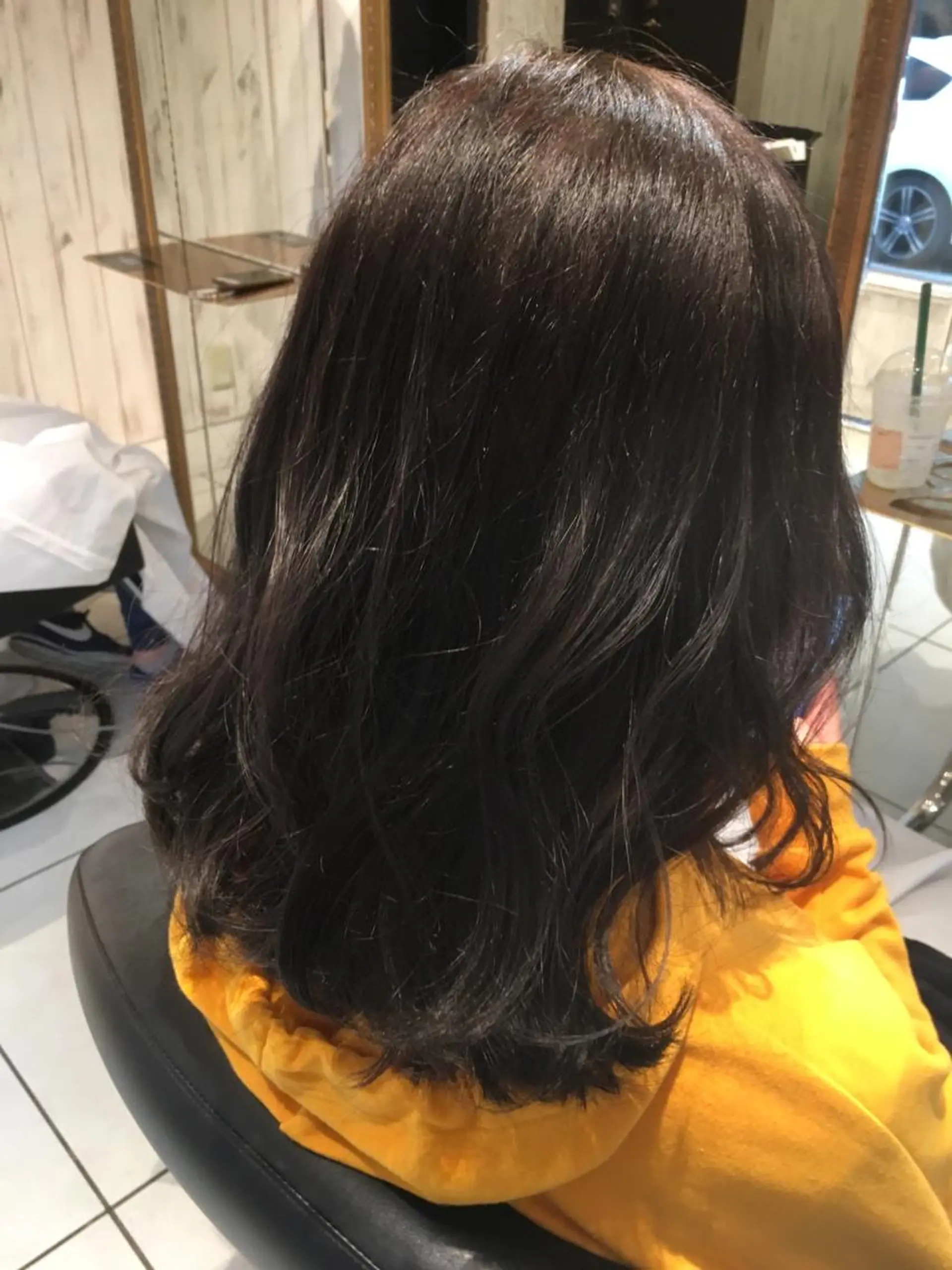 セミロング カラー ブルーカラー FENICE onthe beach所属・永井大樹✨ 透明感カラー✨のヘアスタイル