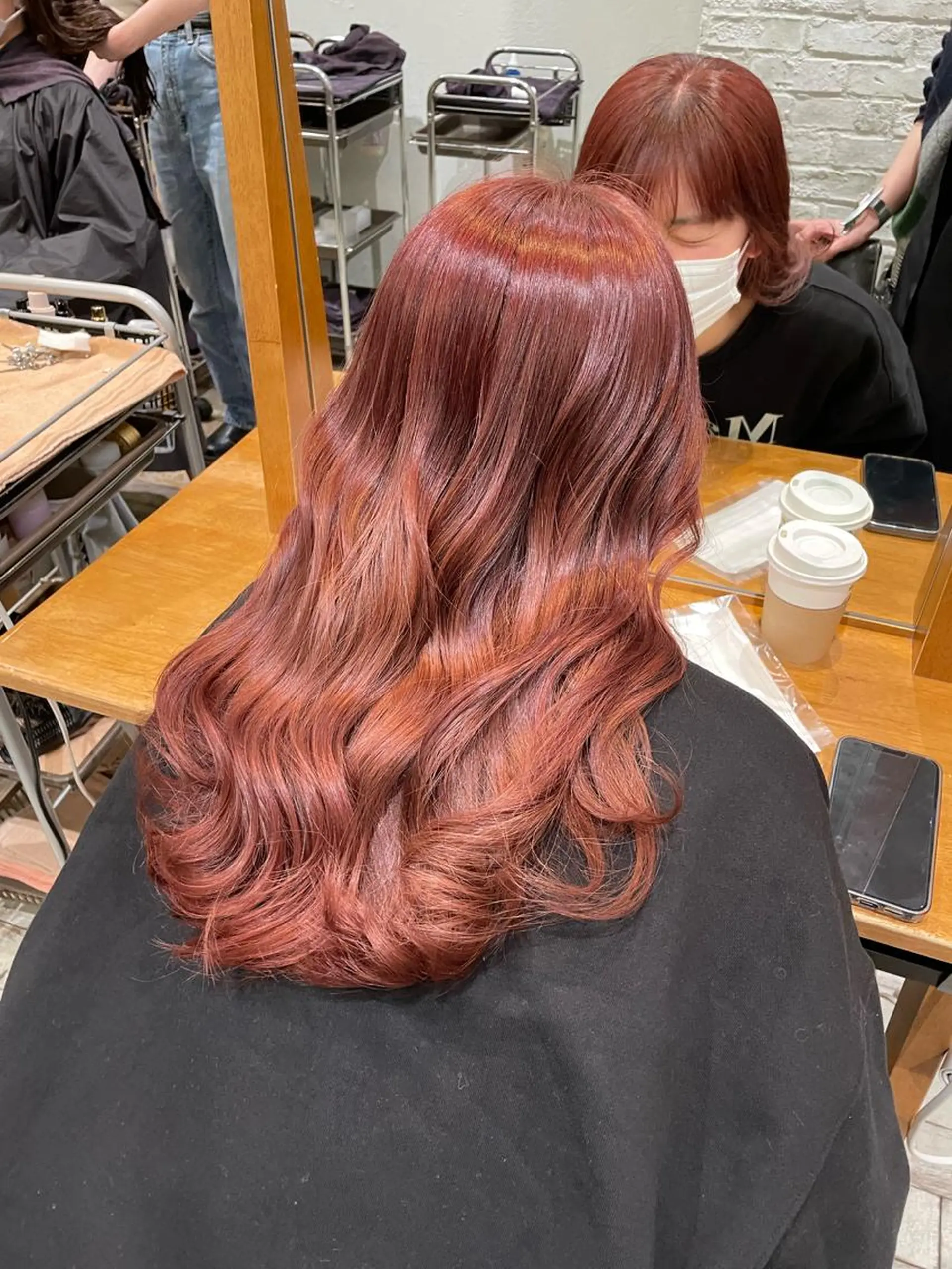 ロング カラー ダブルカラー 髪質改善 縮毛矯正 トリートメント ヘアカラー 脇野 茉優のヘアスタイル