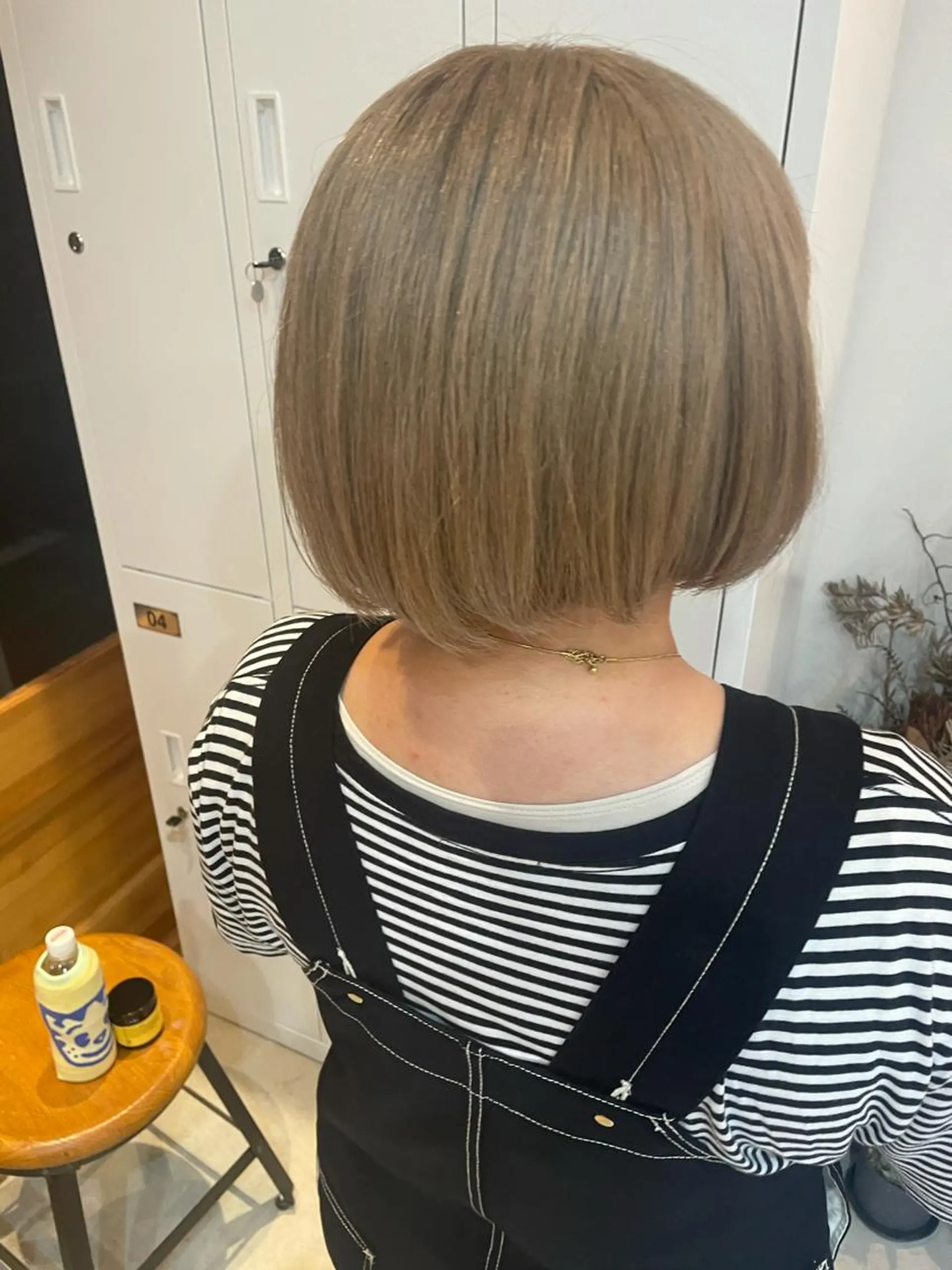 ミディアム カラー ベージュカラー ホワイトベージュ 中目黒🌼 🌼ハナのヘアスタイル