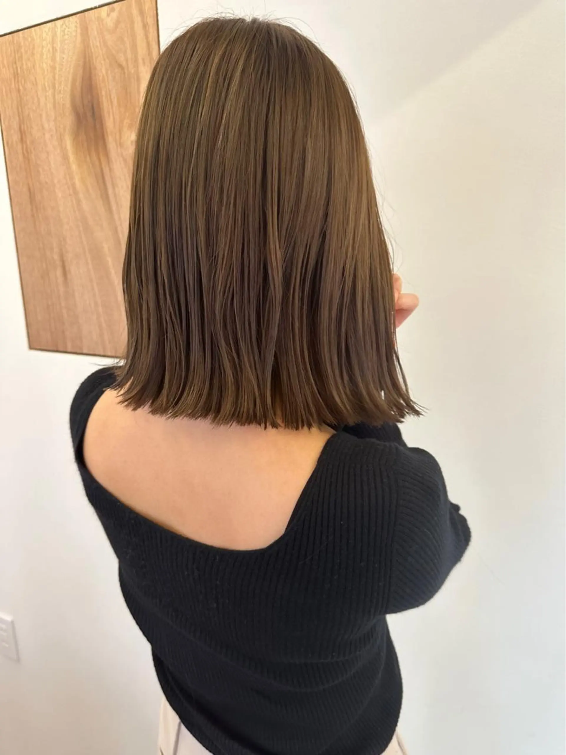 ミディアム カラー ベージュカラー カット ヘアカラー トリートメント yupi🐈⬛ レイヤー/パーマのヘアスタイル